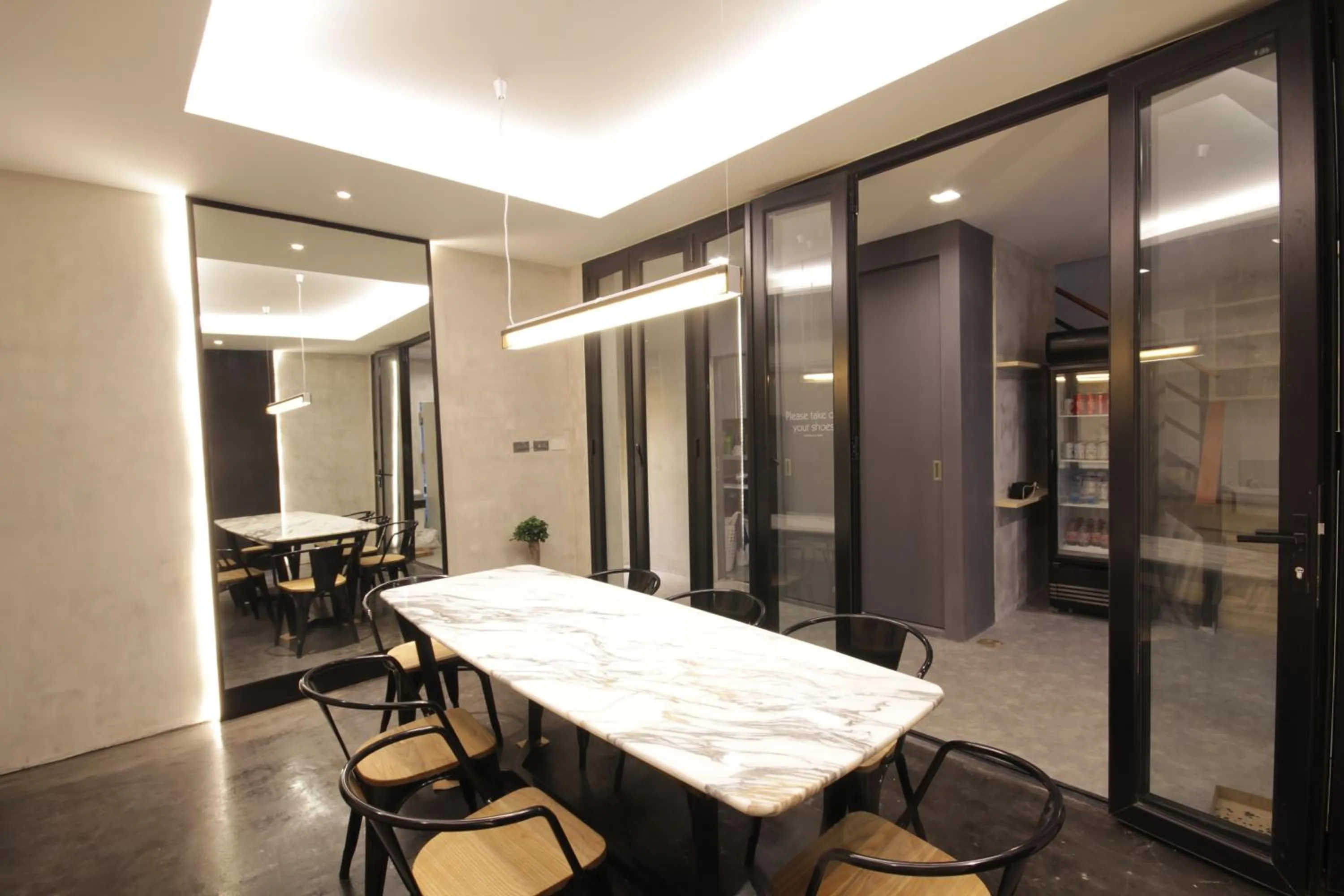 Kitchen or kitchenette in Cazz Hostel