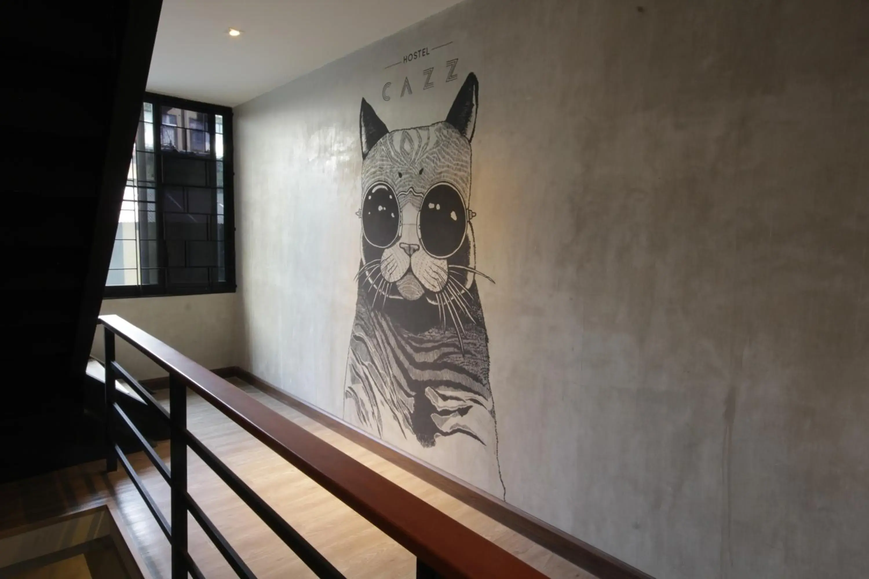 Decorative detail in Cazz Hostel