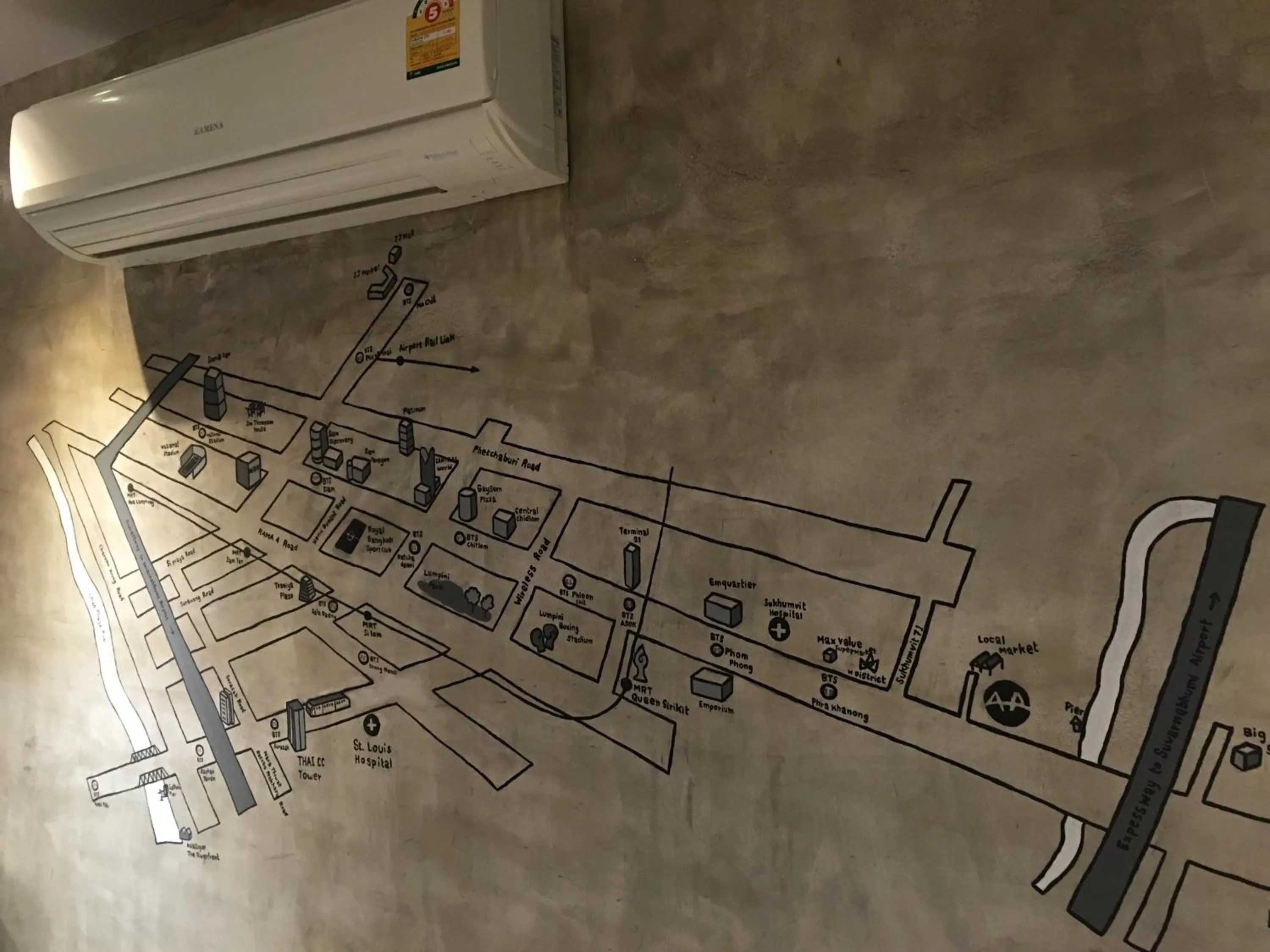 Decorative detail in Cazz Hostel