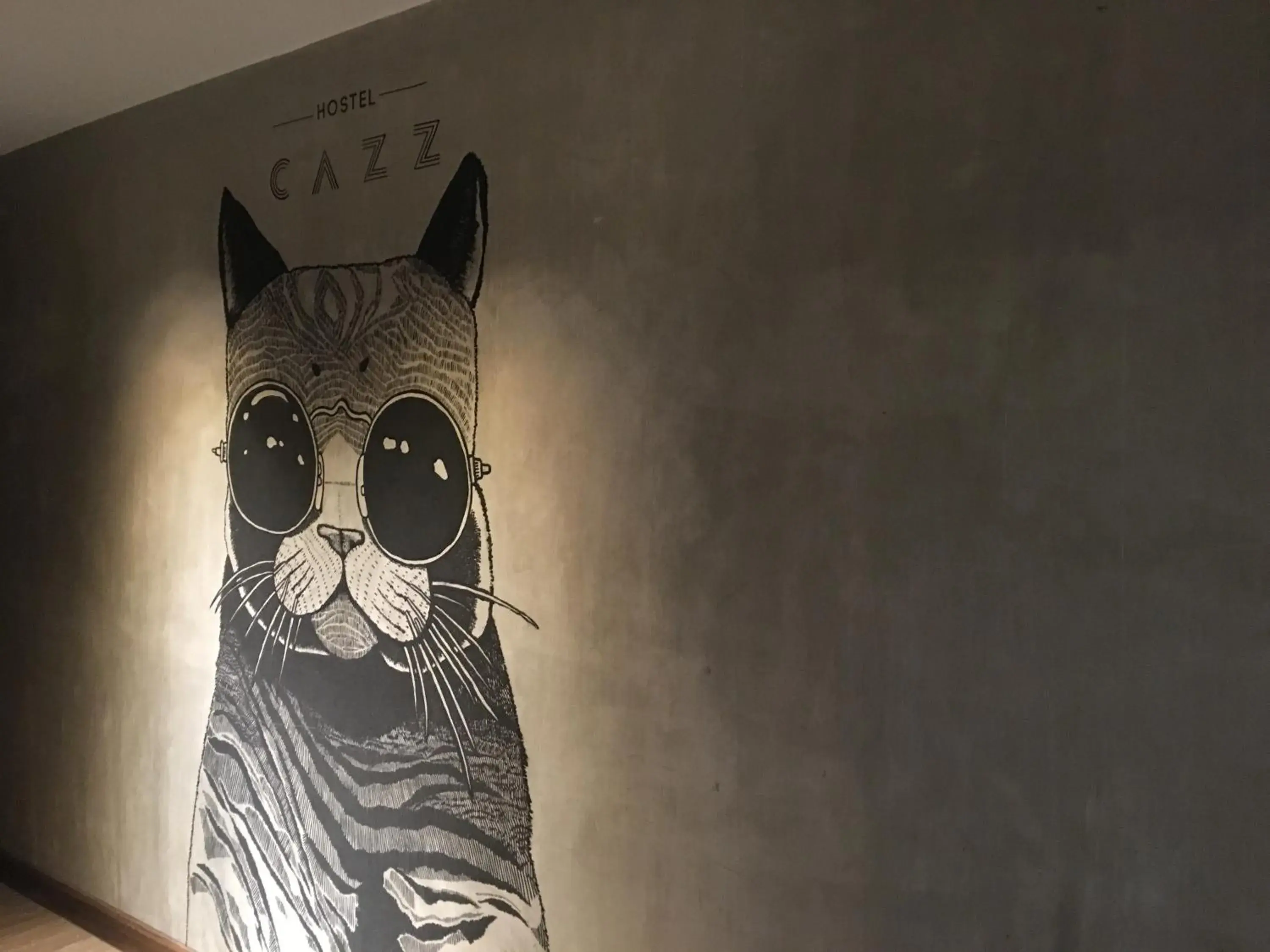 Decorative detail in Cazz Hostel