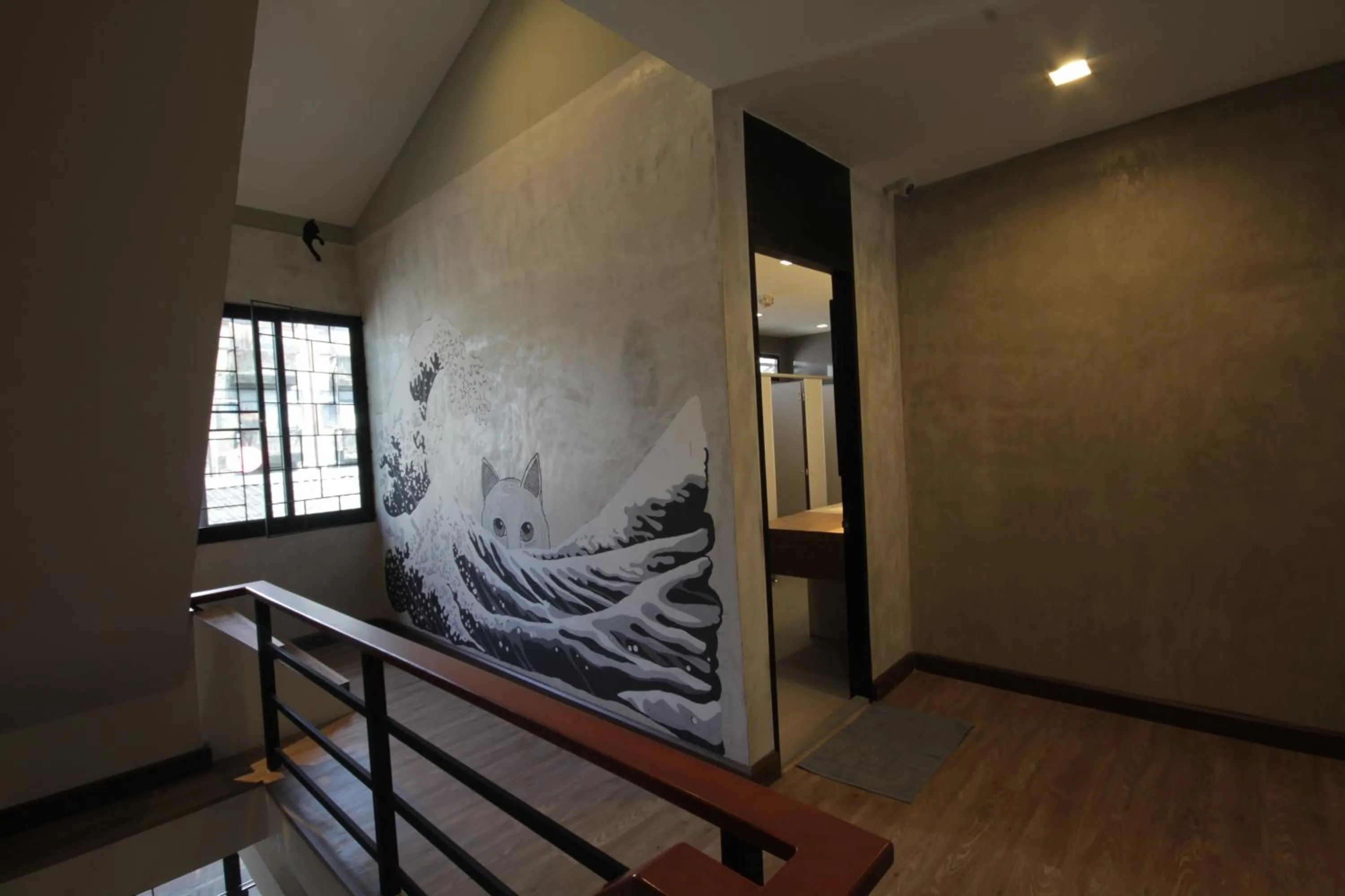 Decorative detail in Cazz Hostel