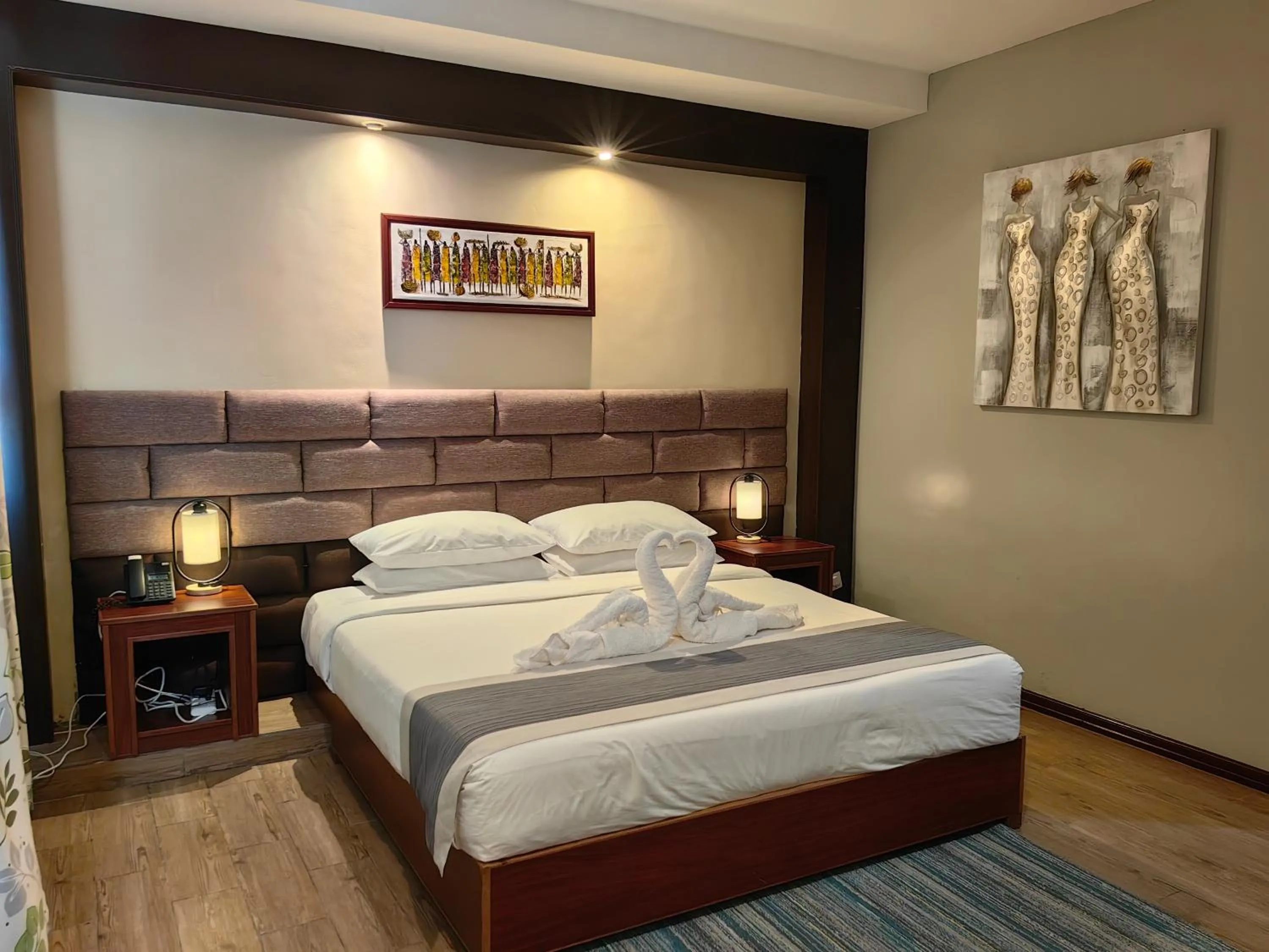 Bed in Great Wall Hotel