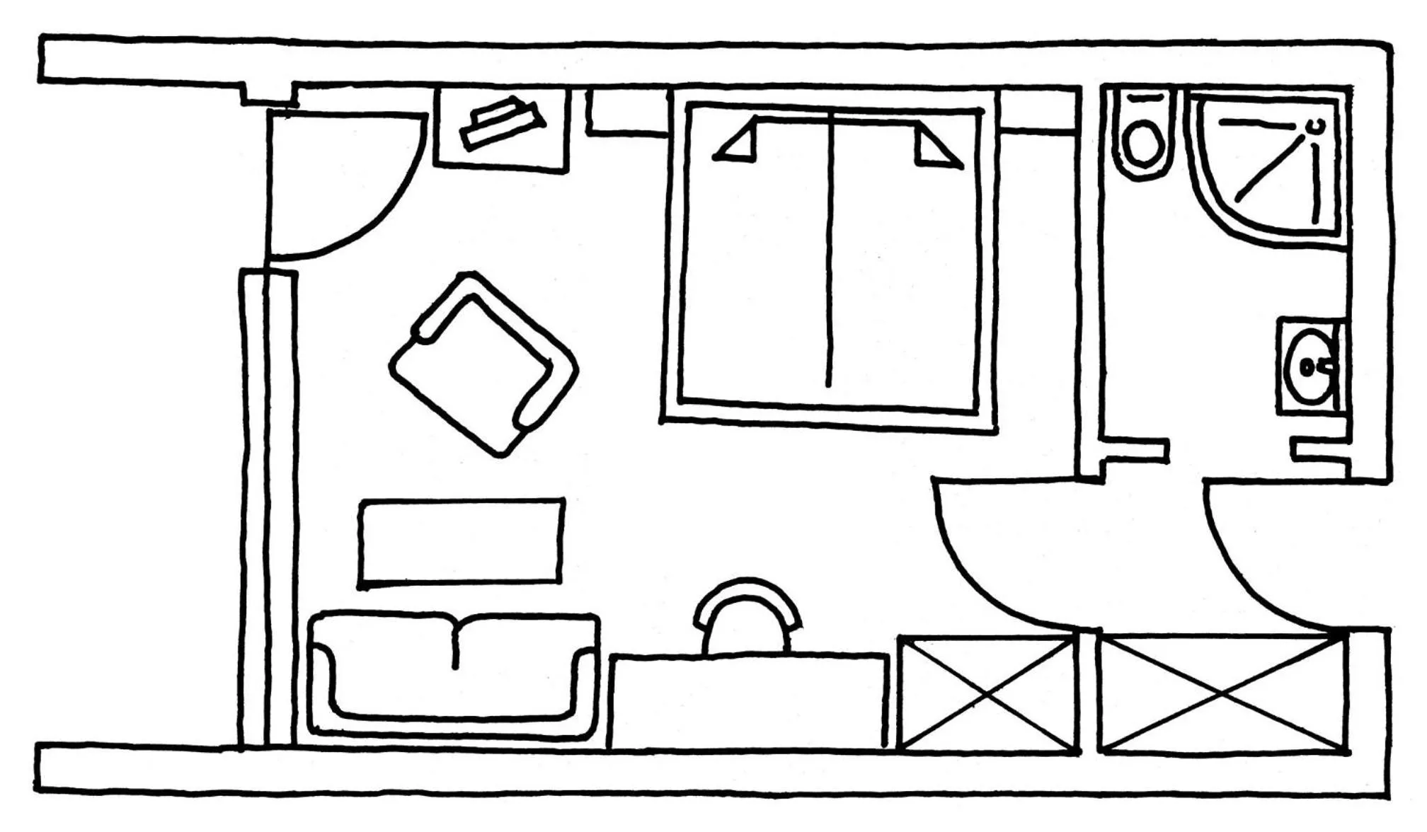 Floor plan in Hotel Waldlust