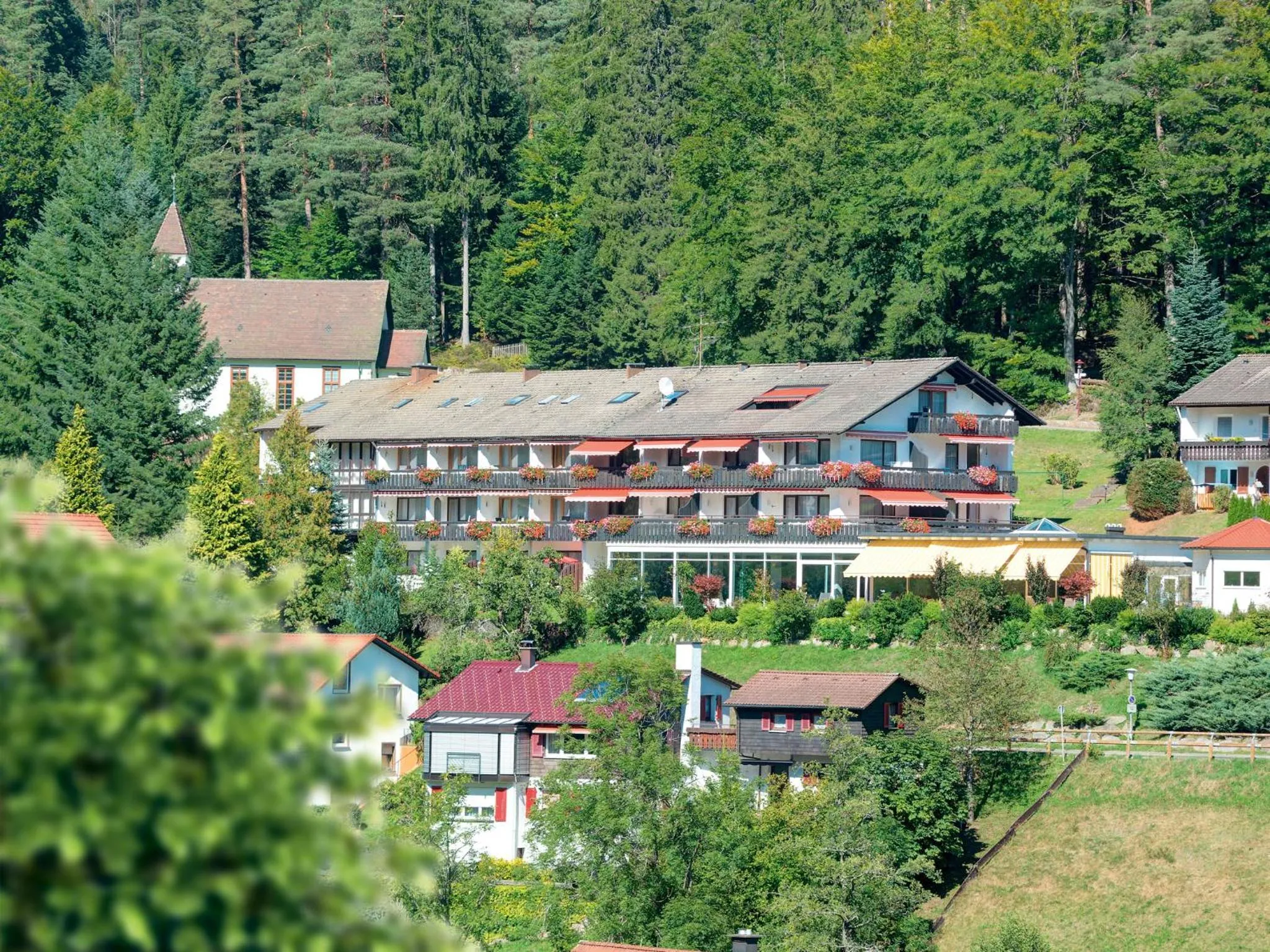 Garden view in Hotel Waldlust