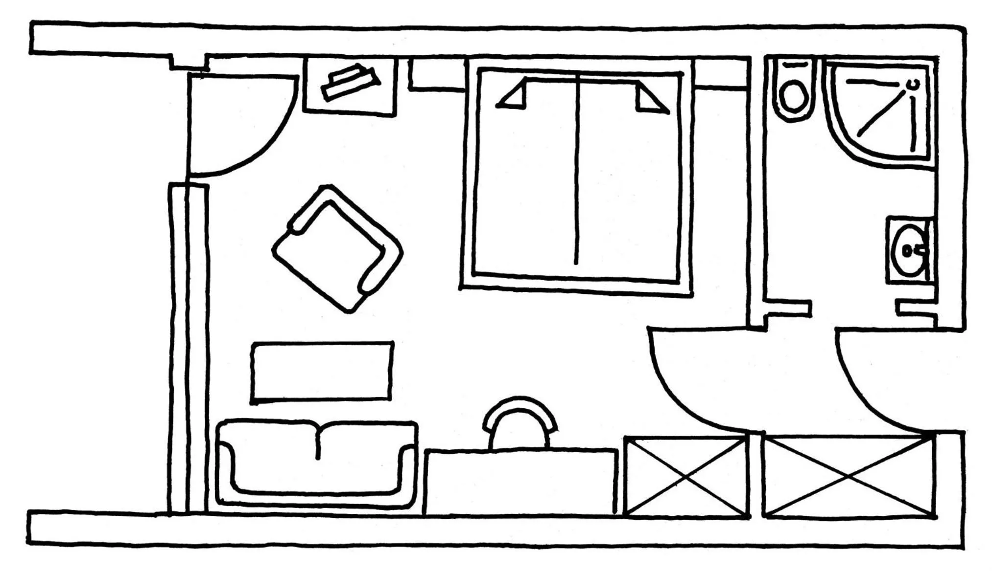 Floor plan in Hotel Waldlust