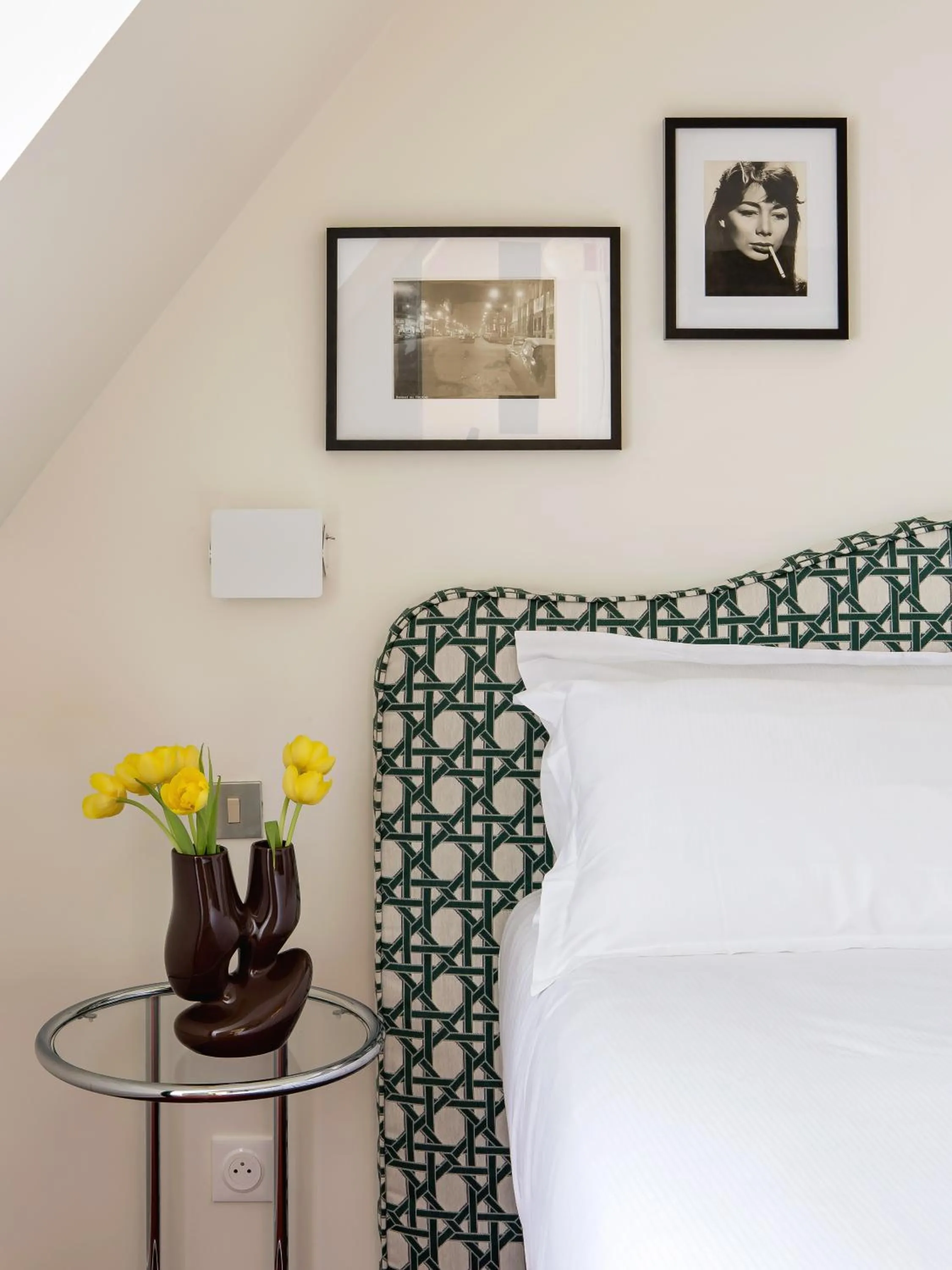 Decorative detail, Bed in Hôtel Dalila