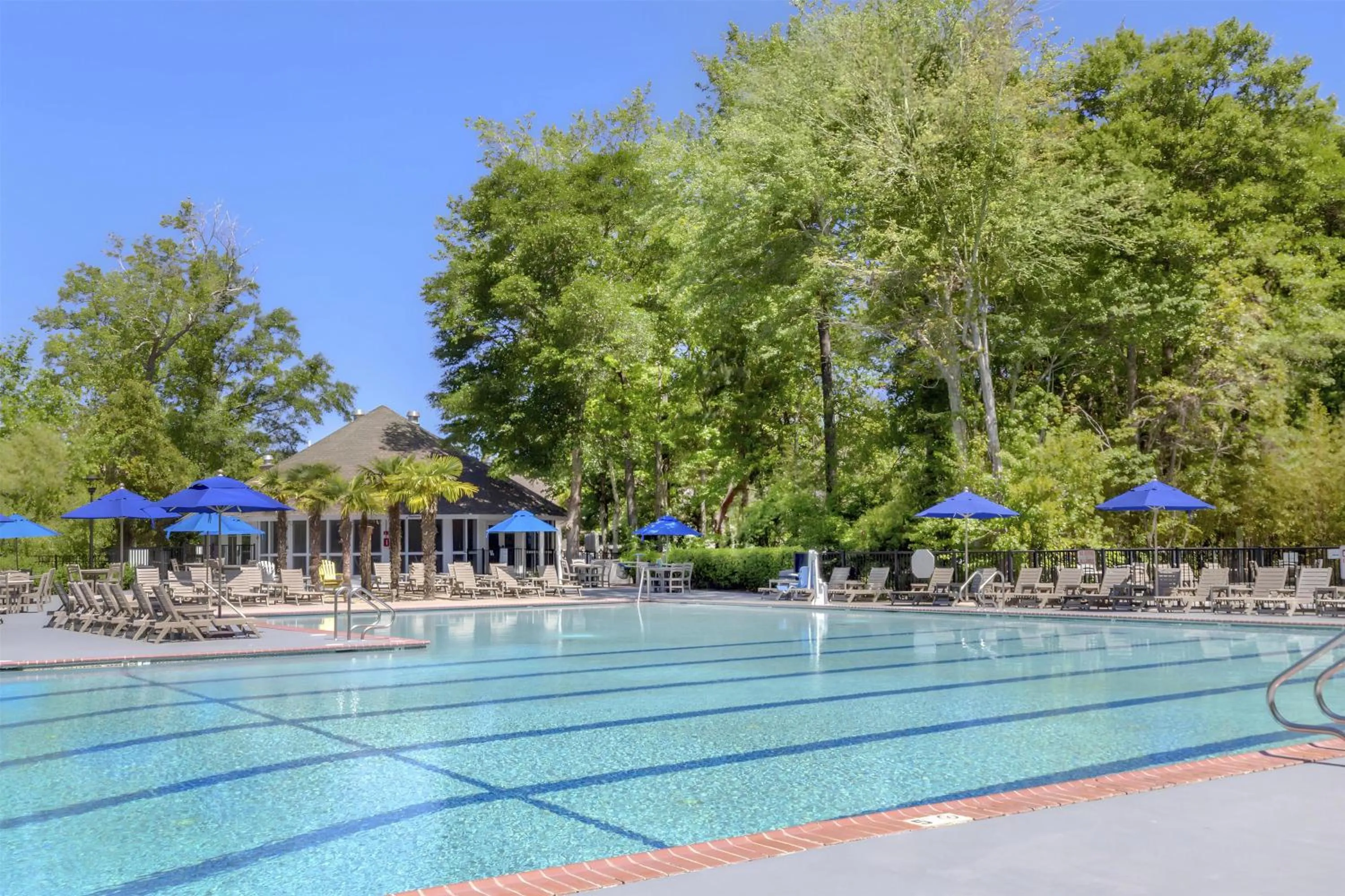 Pool view in Hilton Vacation Club Beachwoods Kitty Hawk