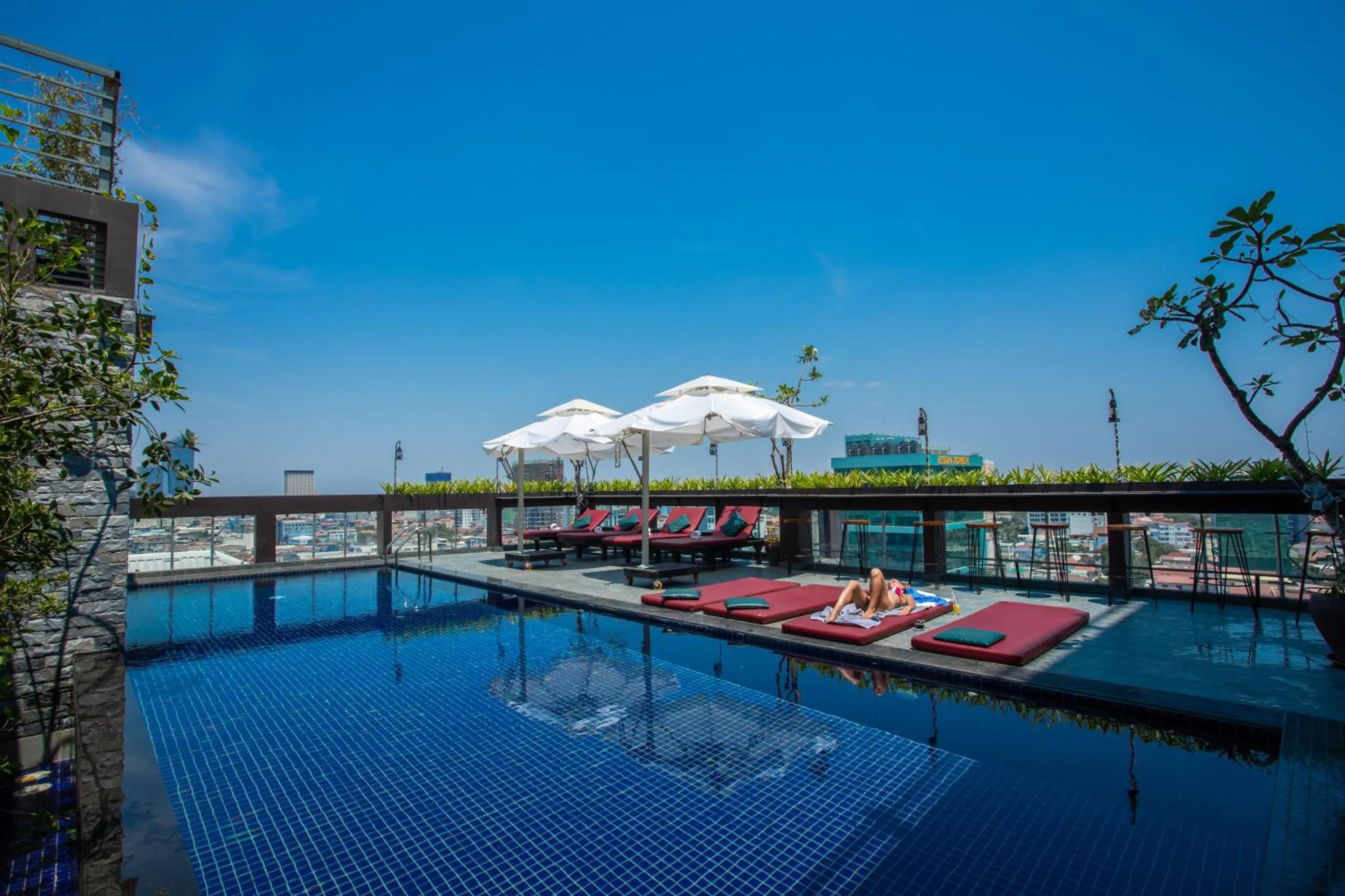 View (from property/room), Swimming Pool in V Hotel Phnom Penh