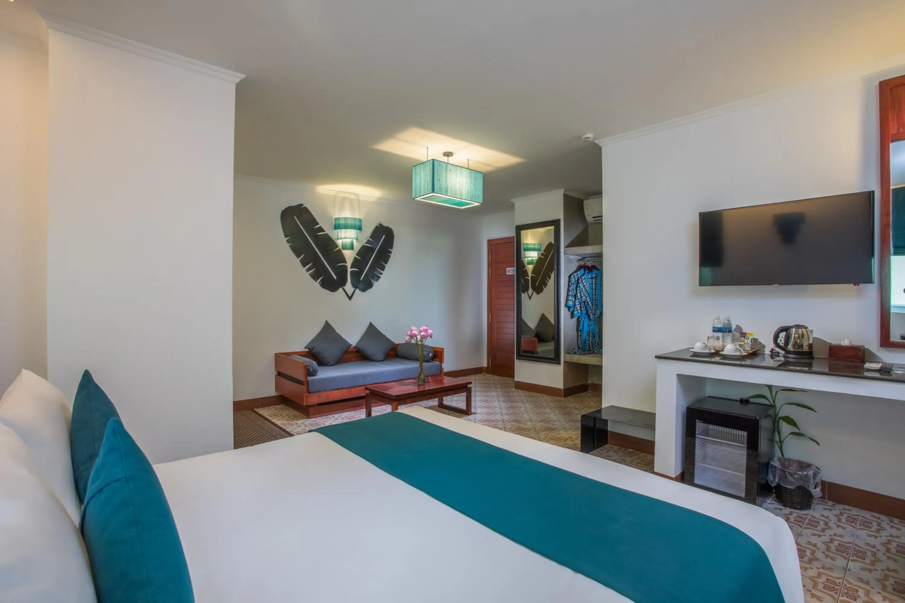 Bedroom in V Hotel Phnom Penh