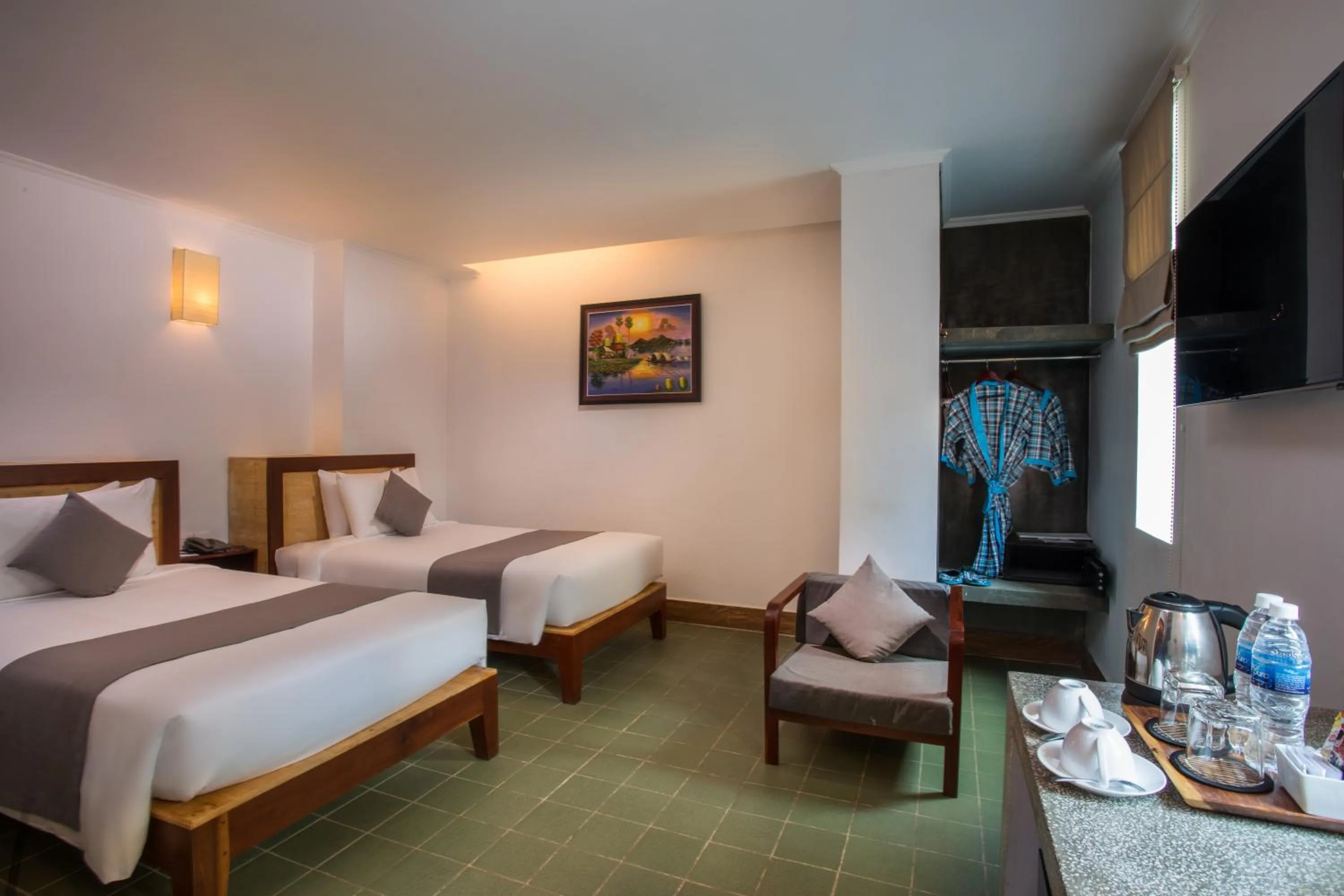 Bedroom in V Hotel Phnom Penh