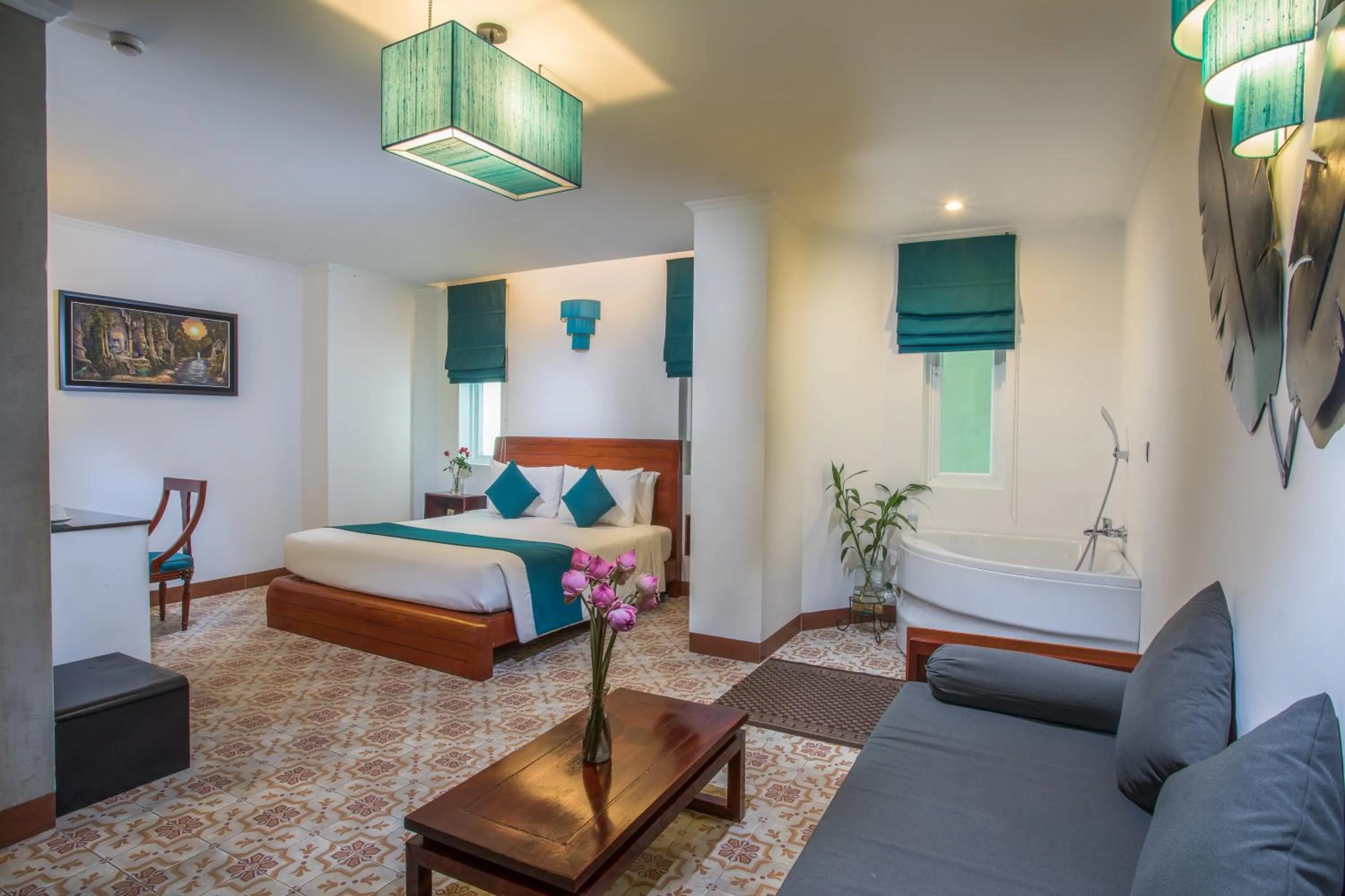 Bedroom in V Hotel Phnom Penh