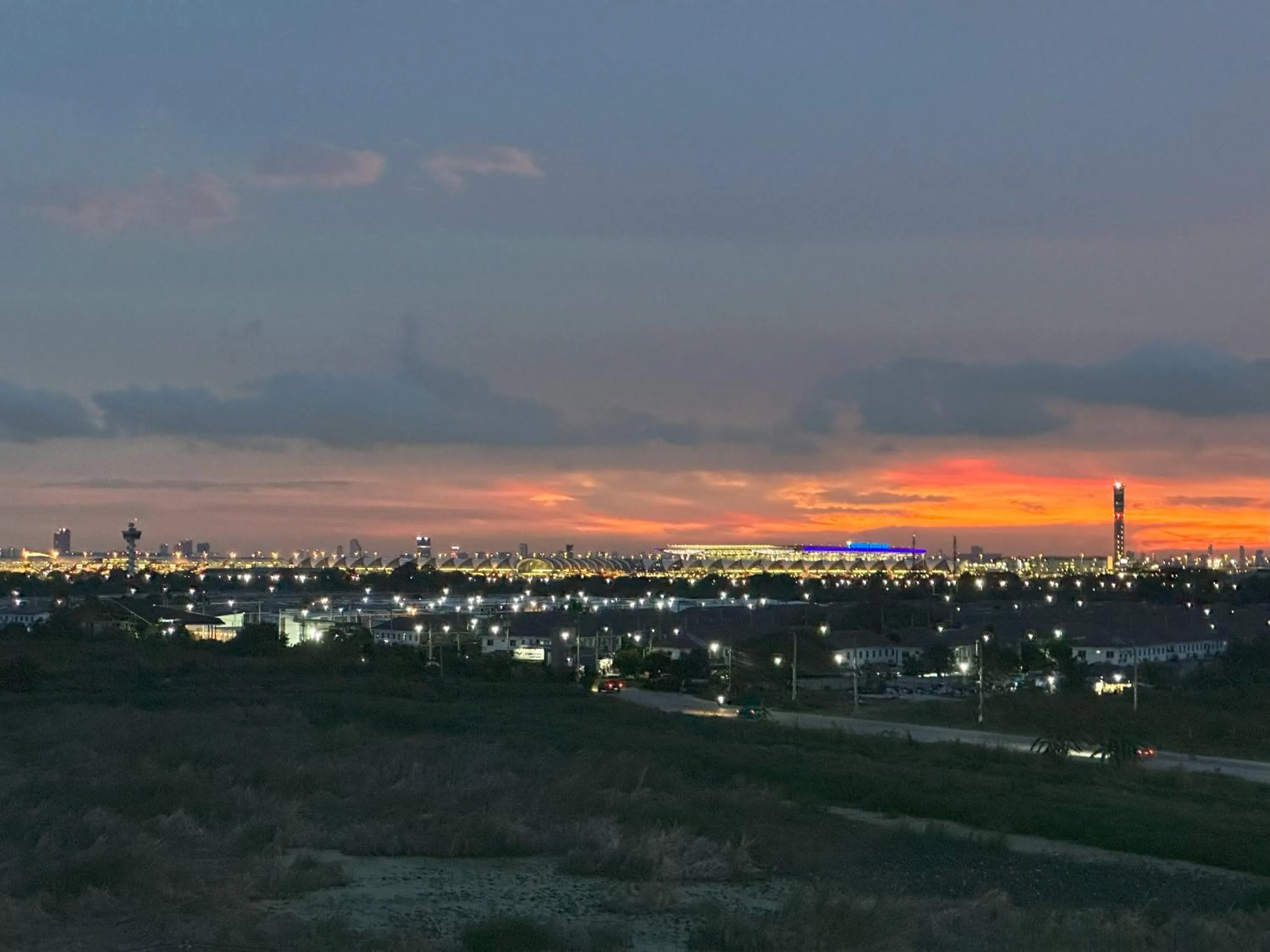 Nearby landmark in Bed-room at Suvarnabhumi Airport - Newly renovated