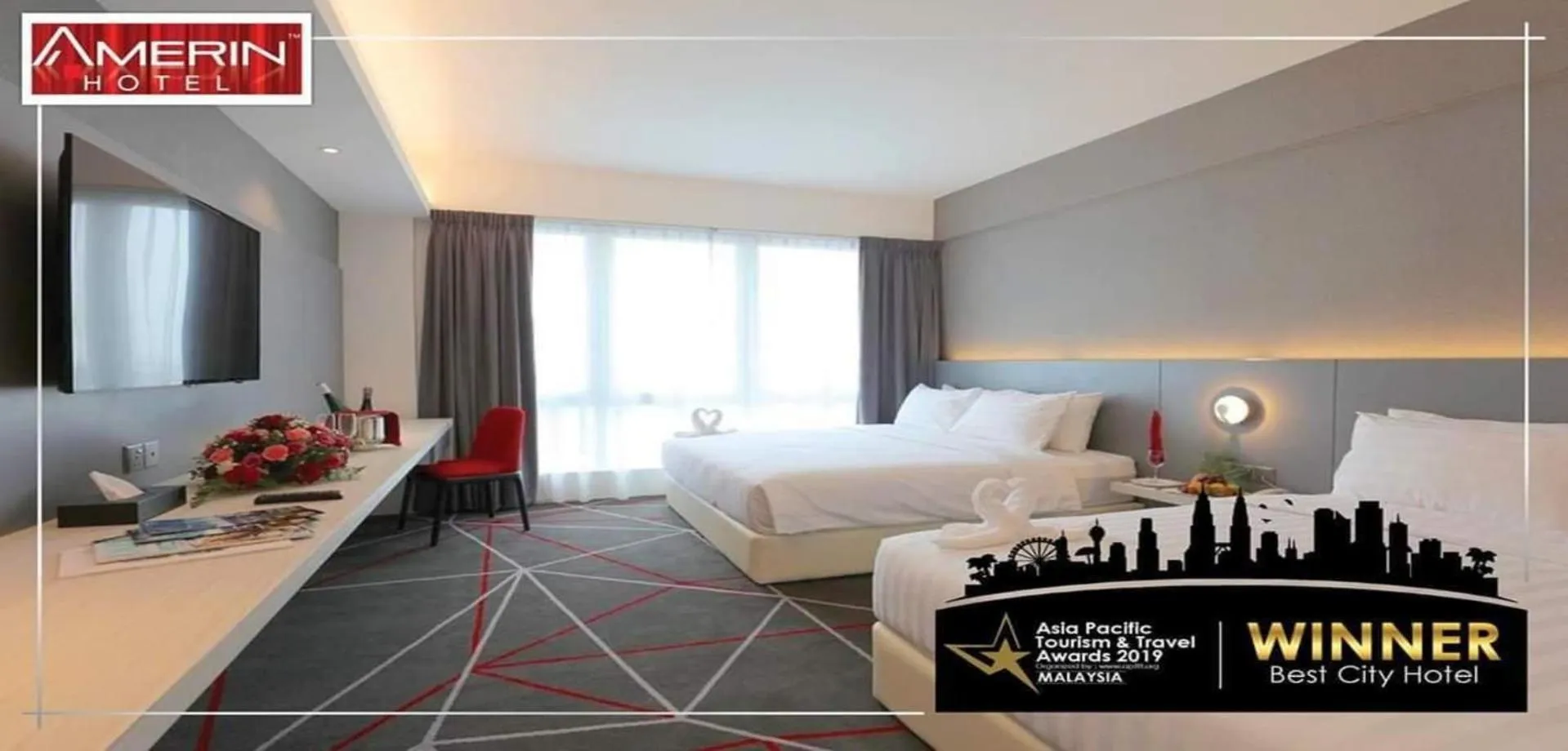 Certificate/Award, Bed in Amerin Hotel Johor Bahru