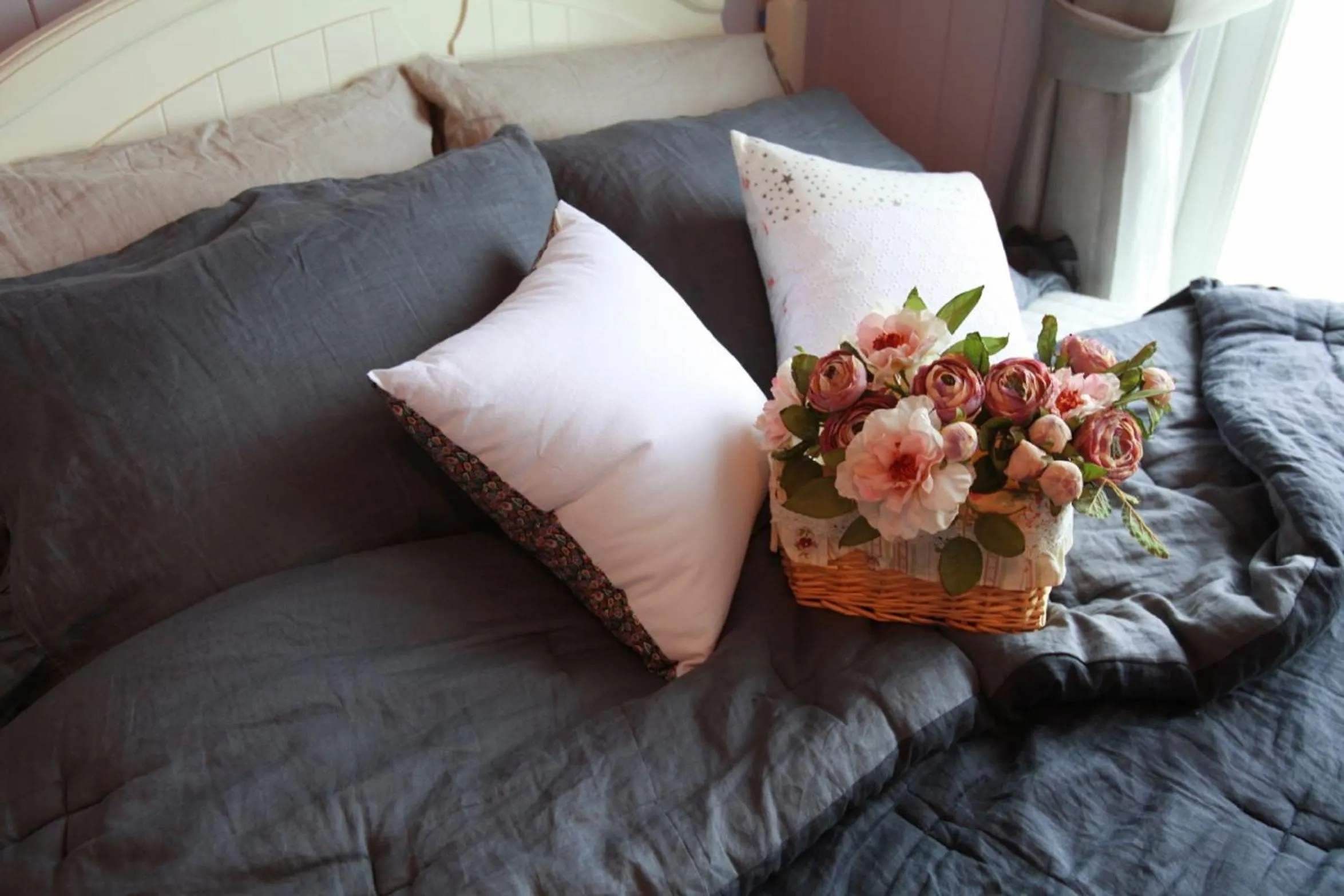 Bed in Pyeongchang Edelweiss Pension