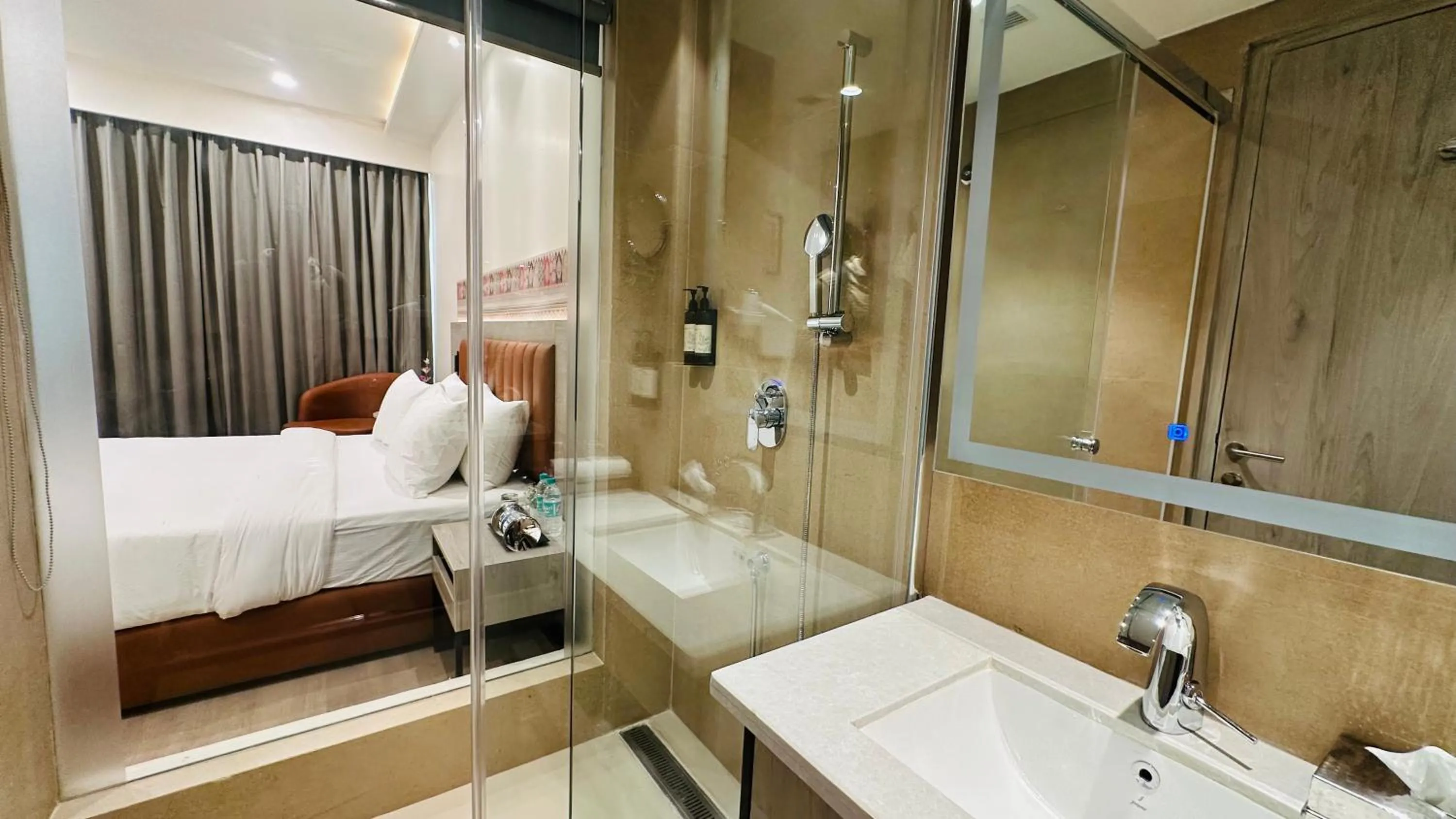 Bathroom, Bed in Regenta Central Jaipur