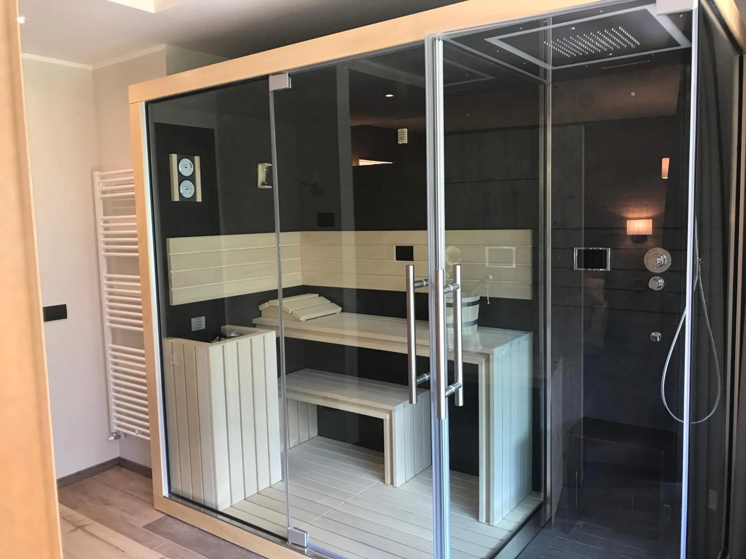 Sauna in Hotel Le Cime