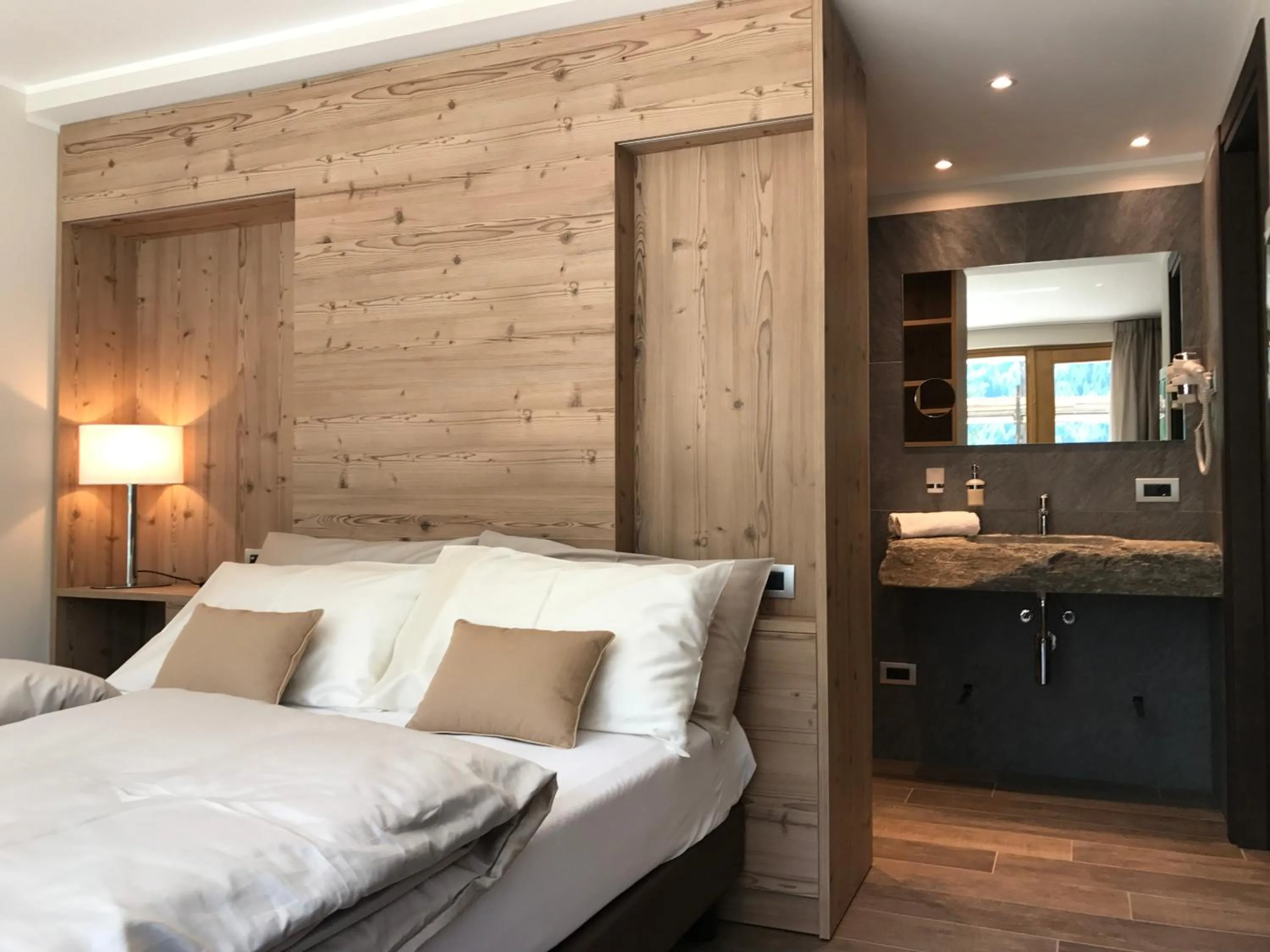Bedroom, Bed in Hotel Le Cime