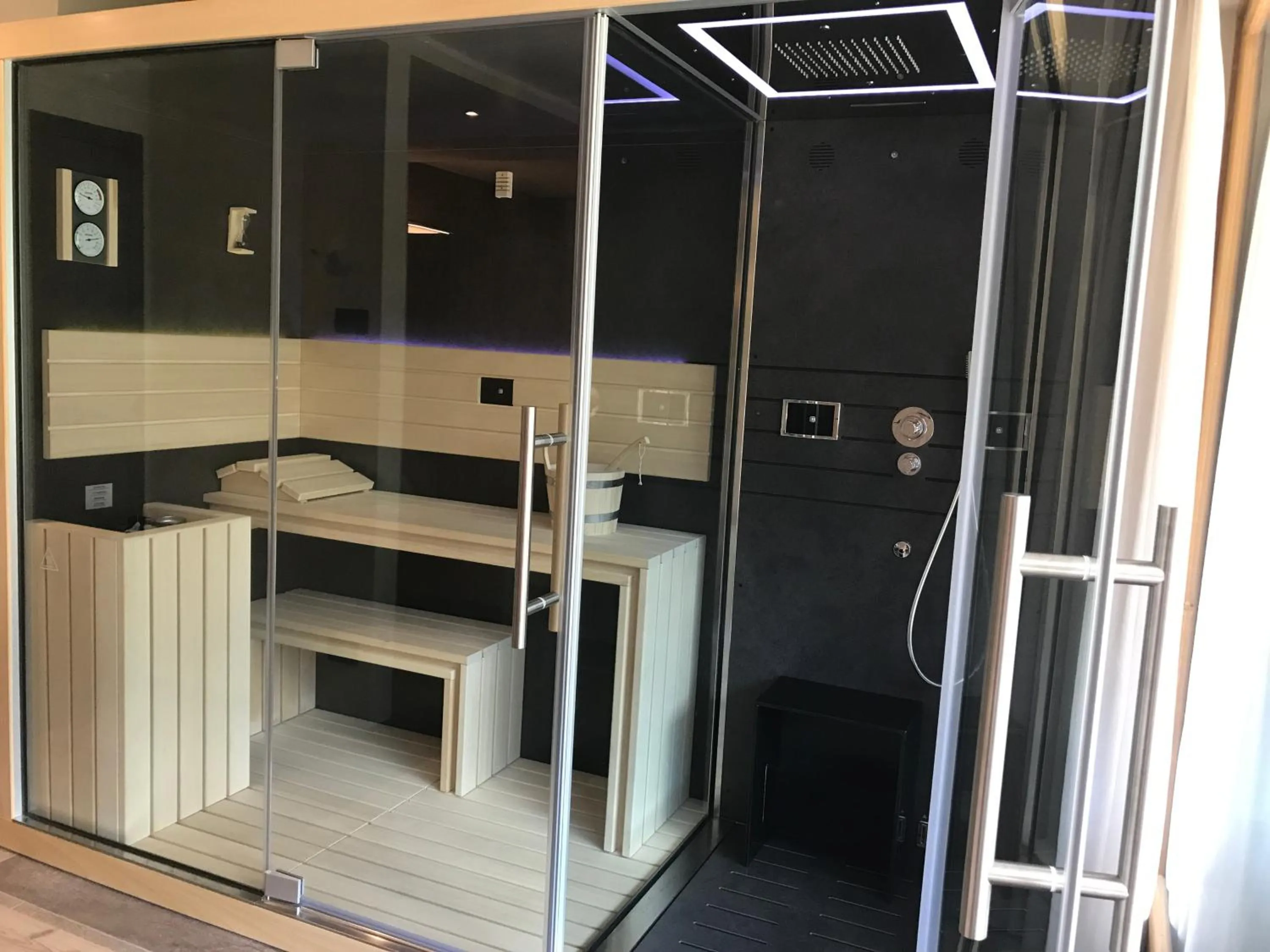 Sauna in Hotel Le Cime