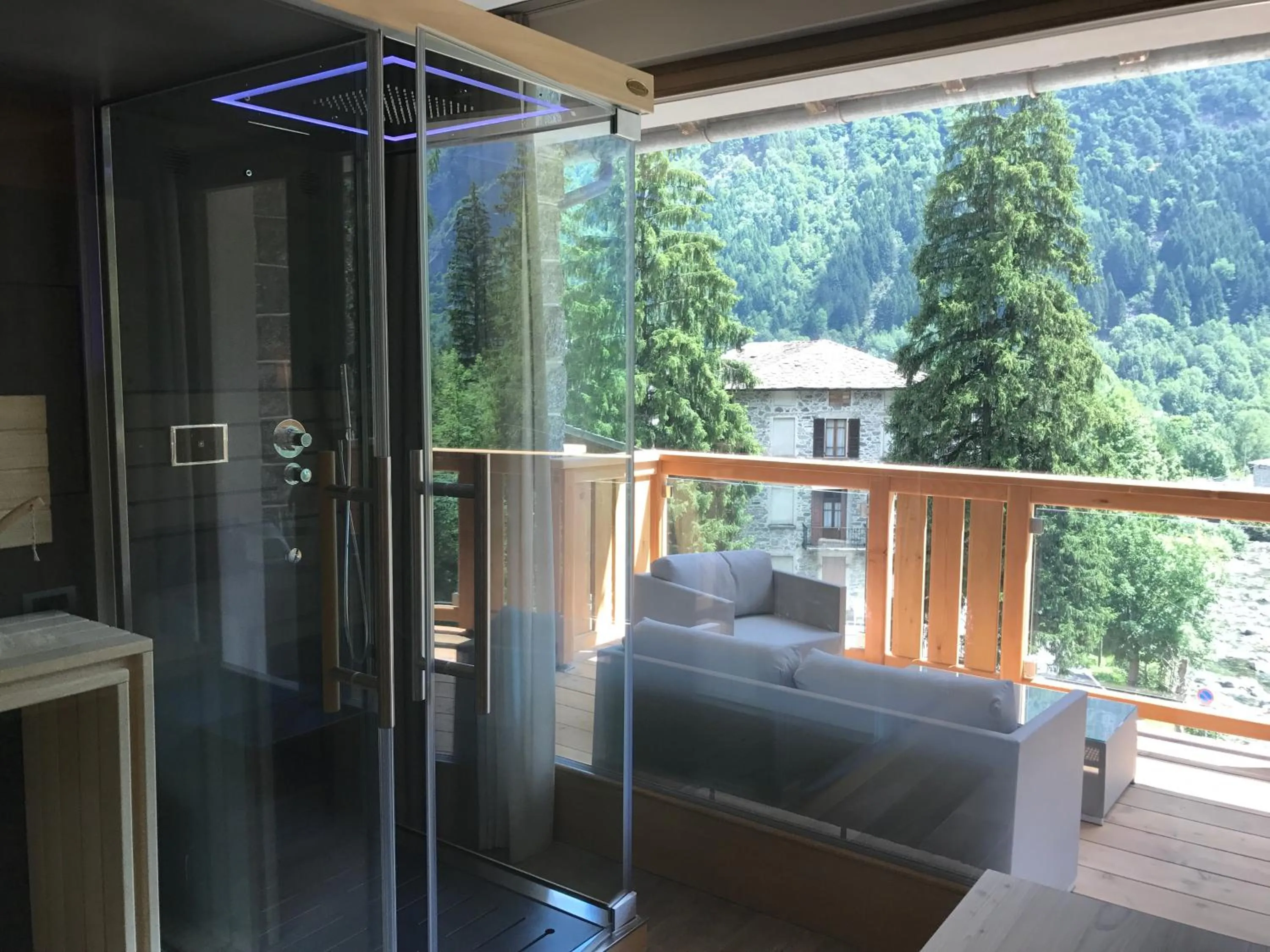 Sauna in Hotel Le Cime