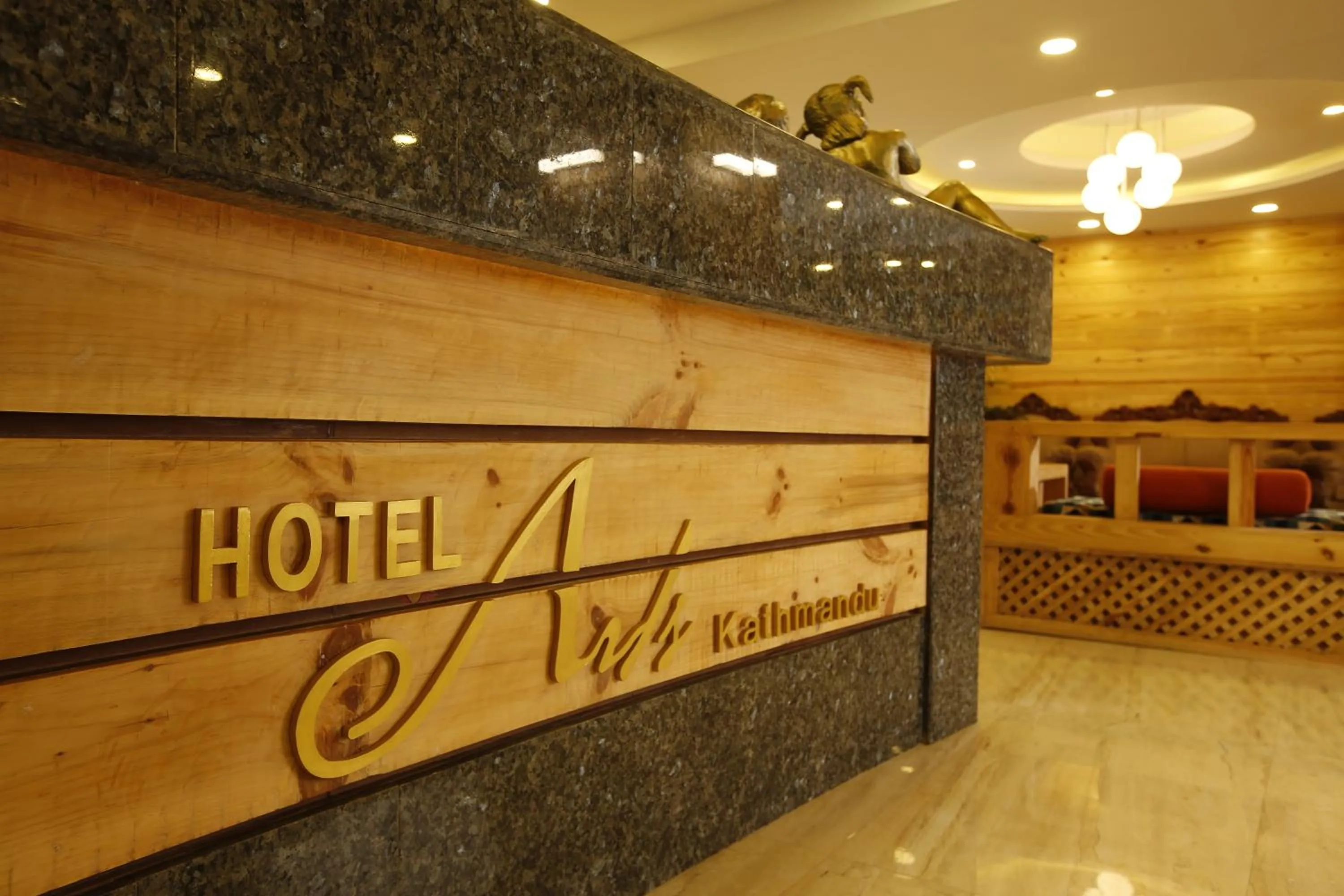 Lobby or reception in Hotel Arts Kathmandu