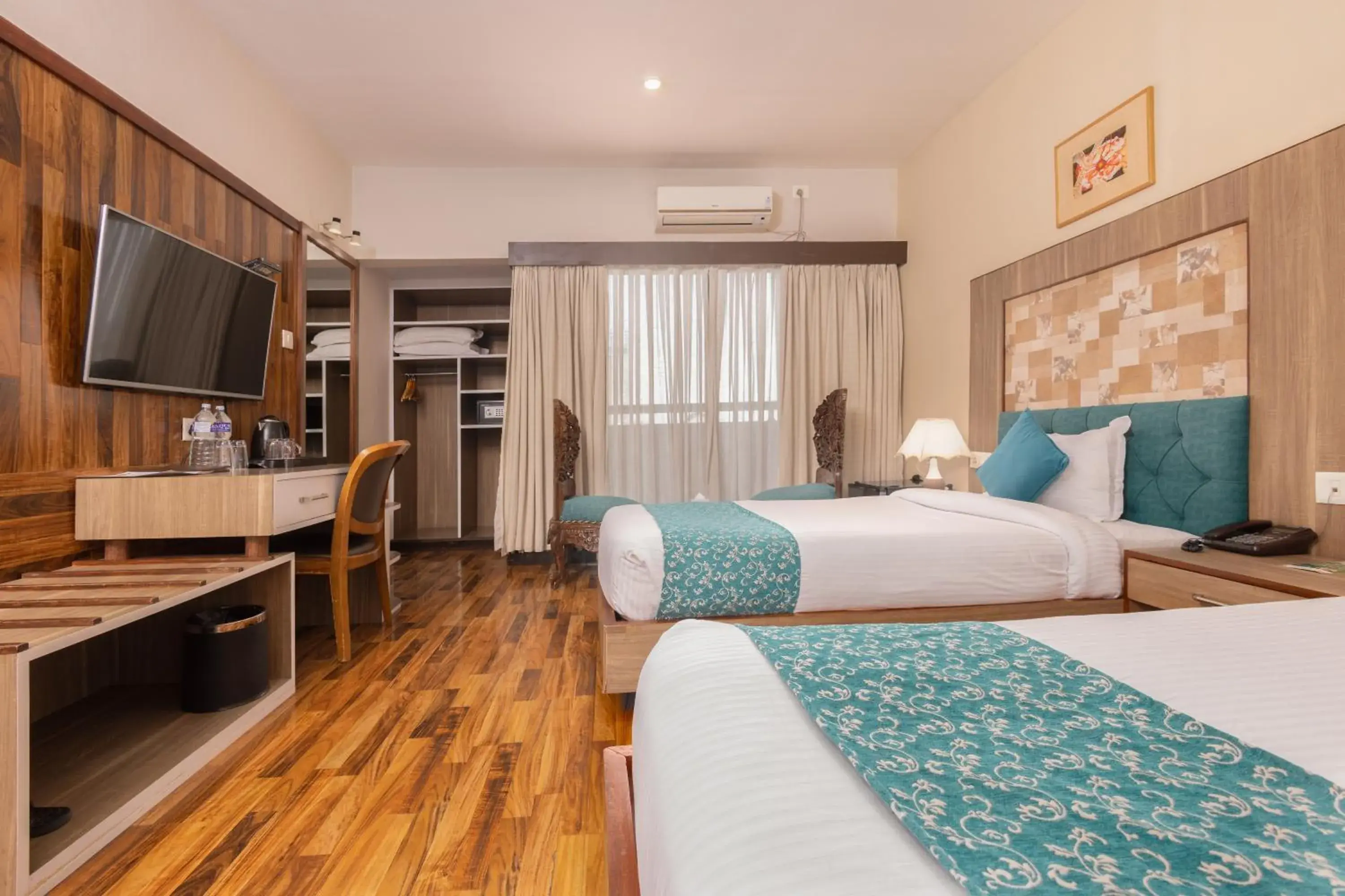 Communal lounge/ TV room, Bed in Hotel Arts Kathmandu Communal lounge/ TV room, Bed in Hotel Arts Kathmandu