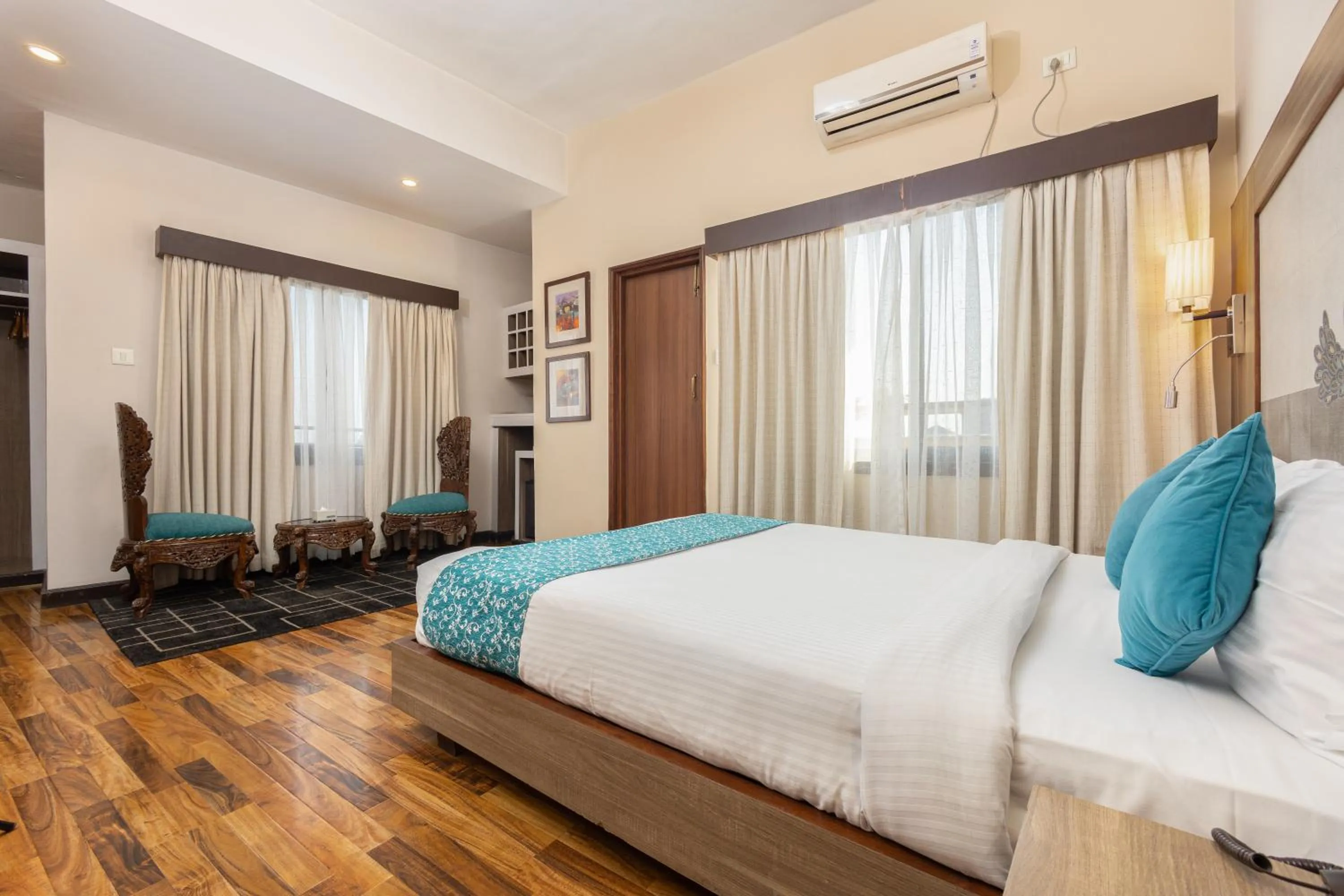 Bed in Hotel Arts Kathmandu