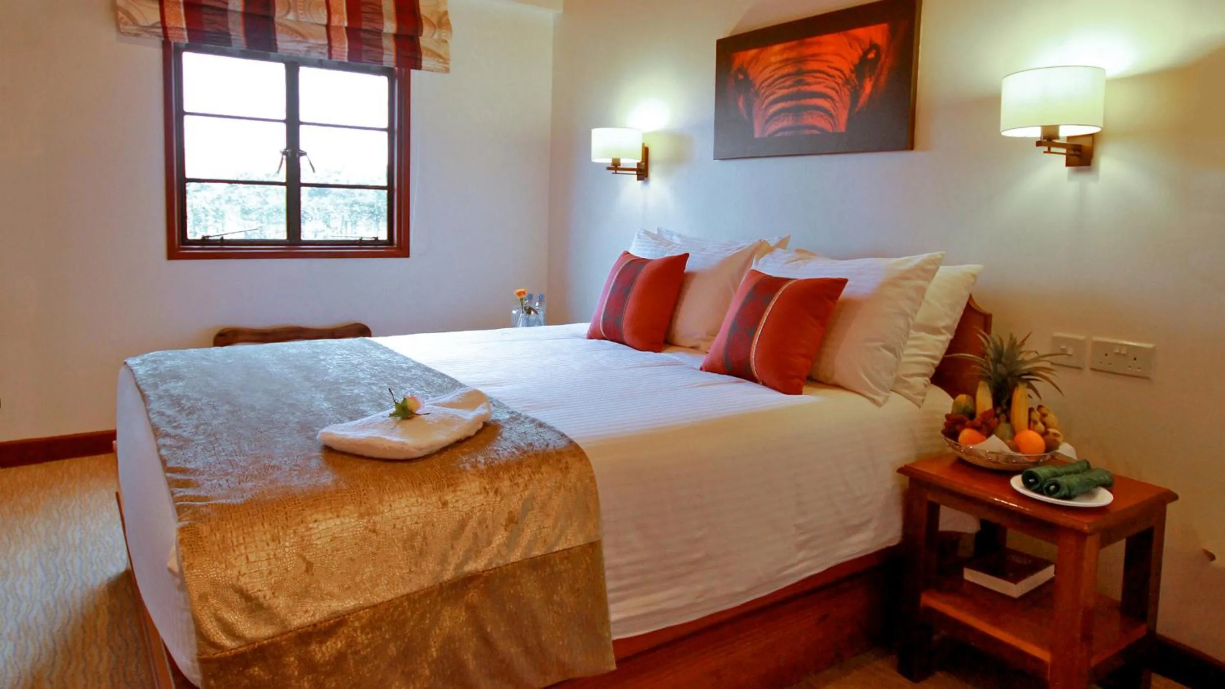 Bed in The Ark Lodge