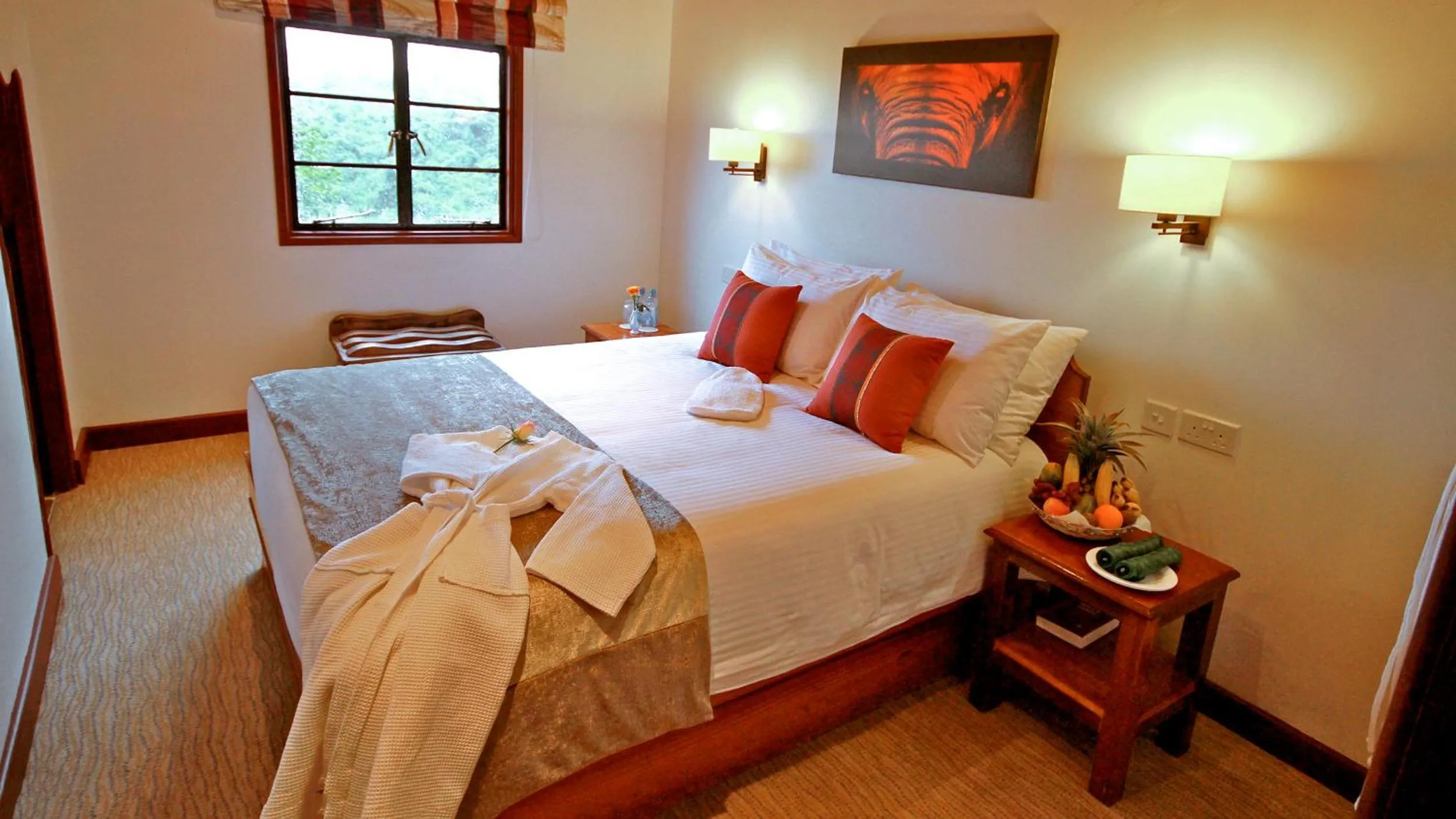Bed in The Ark Lodge