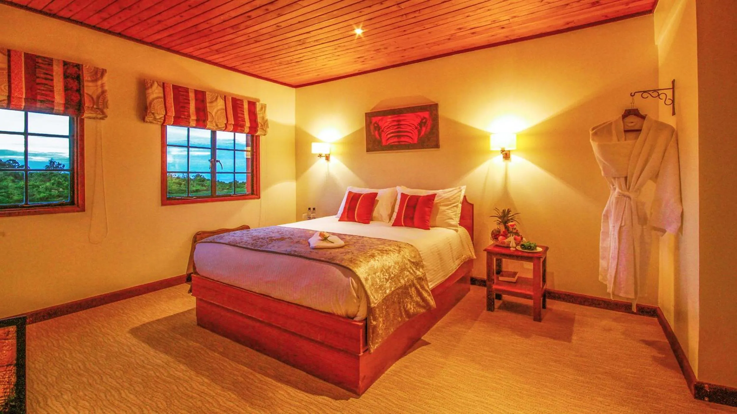 Bed in The Ark Lodge