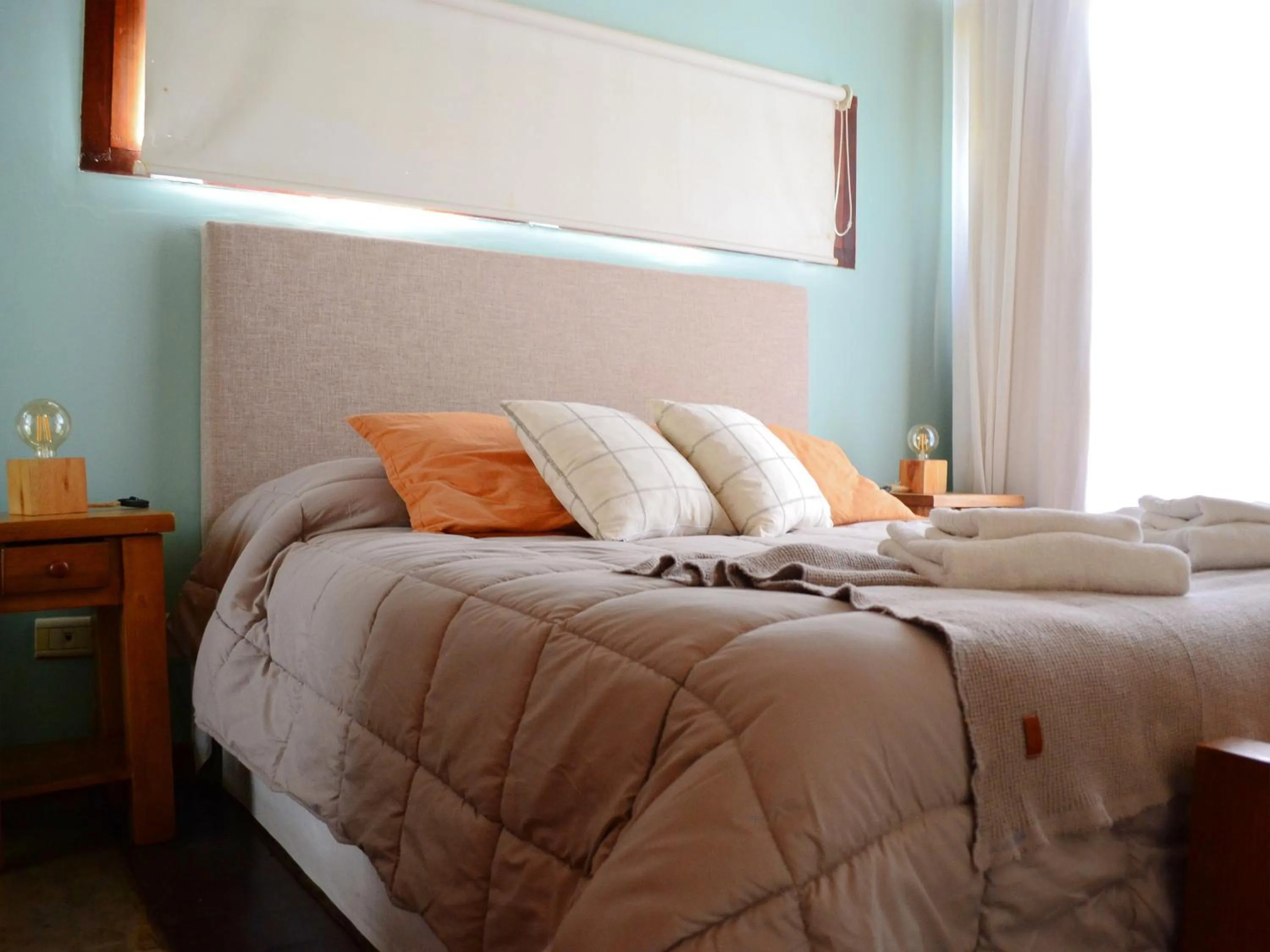 Bed in Altos Medanos Cabañas & Club de Bosque