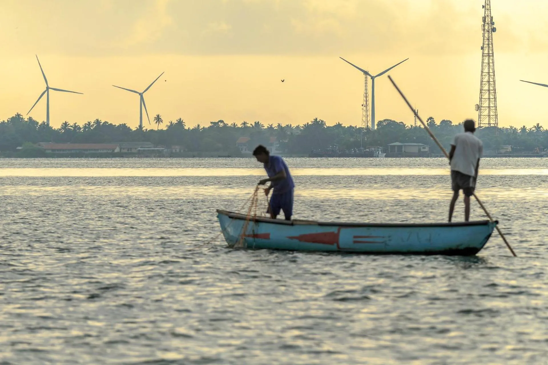 Fishing in Atara Lagoon Kalpitiya