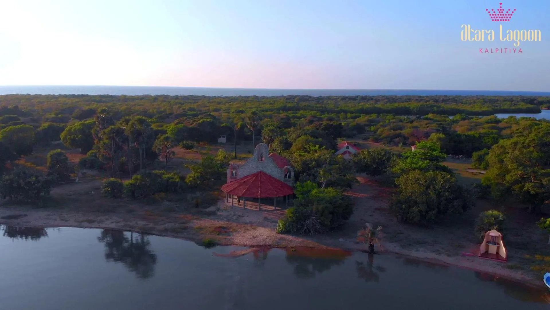 Bird's eye view in Atara Lagoon Kalpitiya