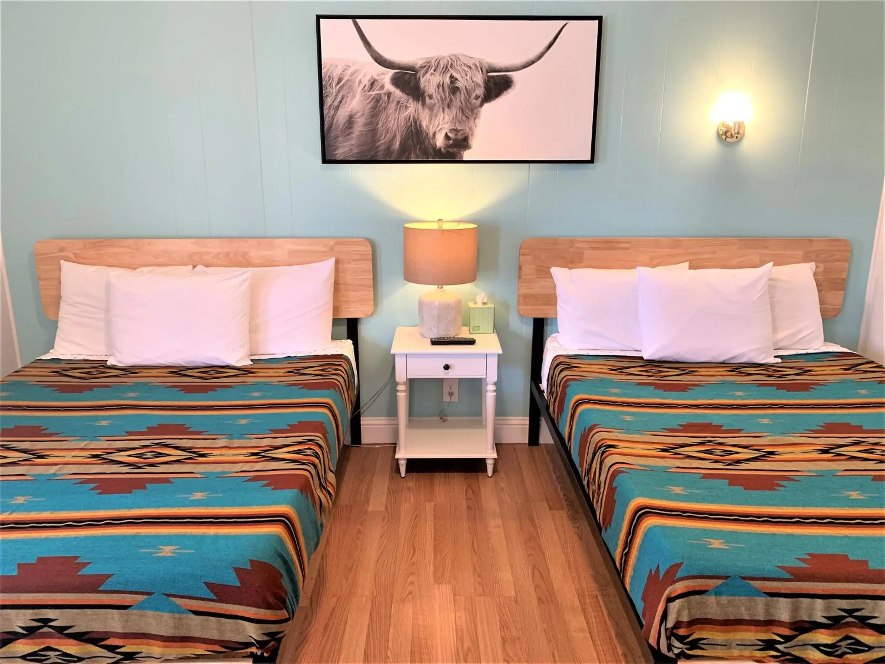 Double Room with Two Double Beds with Kitchenette in Hotel Kitsmiller on Main Double Room with Two Double Beds with Kitchenette in Hotel Kitsmiller on Main