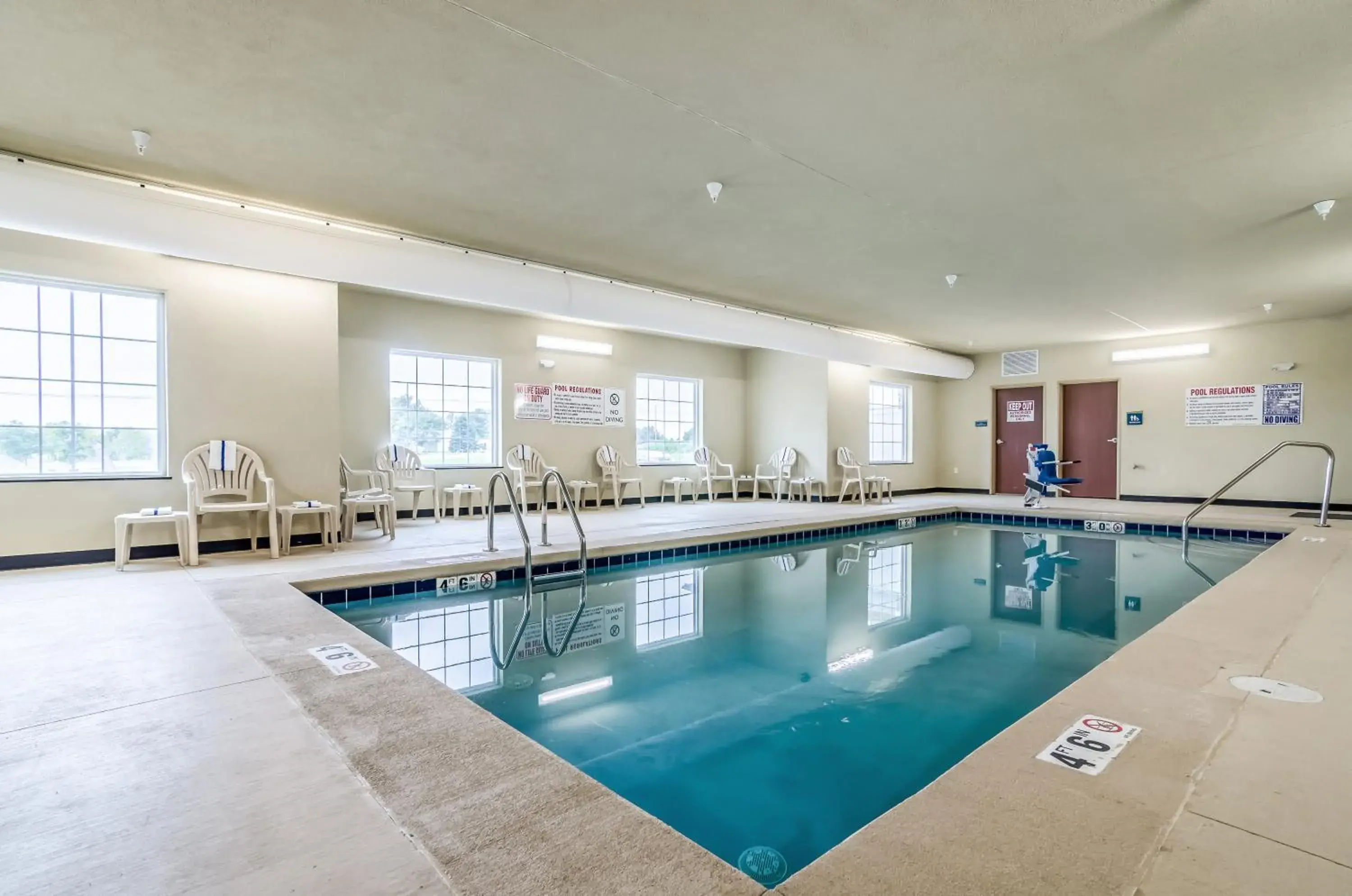 Swimming pool in Cobblestone Hotel & Suites - McCook Swimming pool in Cobblestone Hotel & Suites - McCook