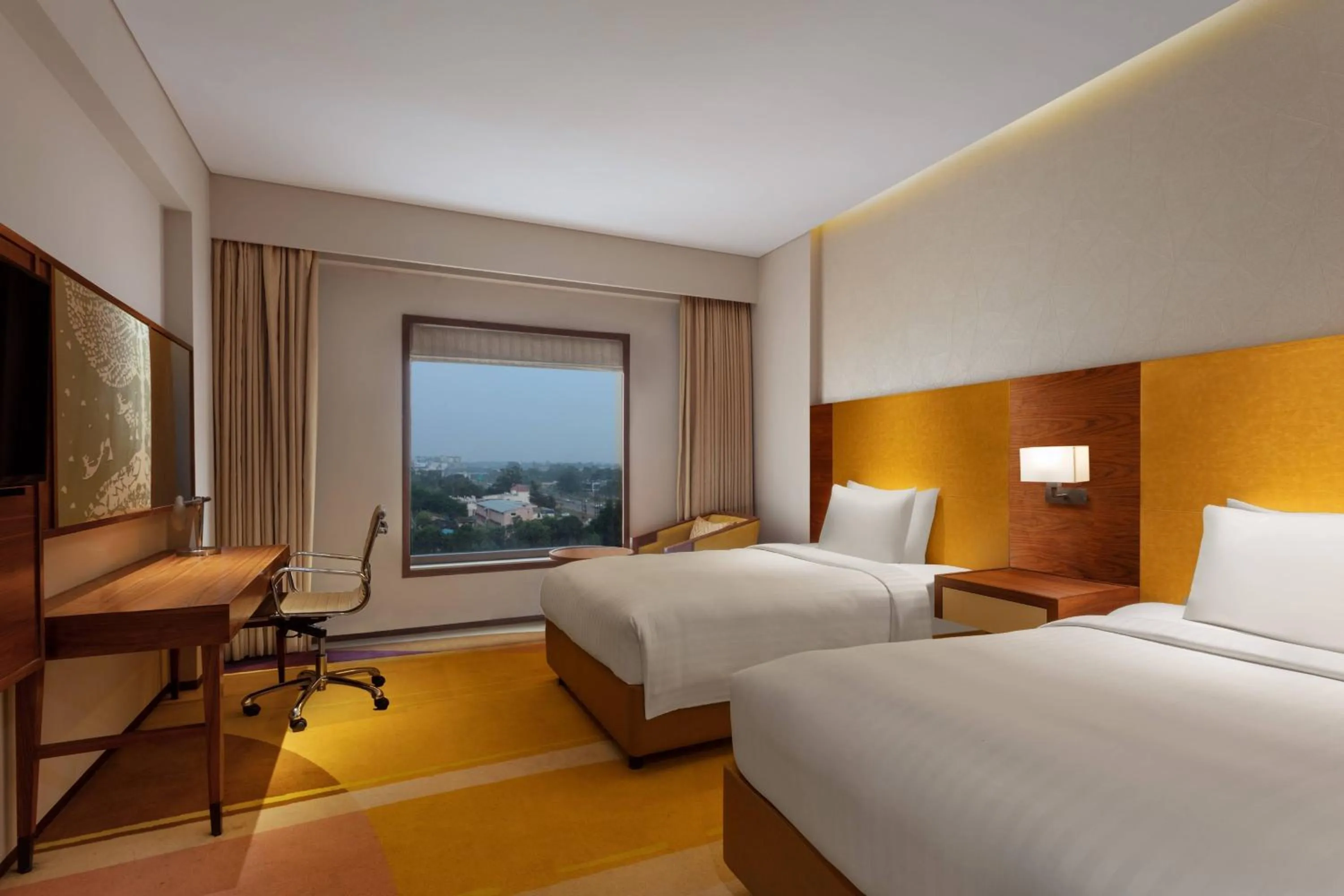 Photo of the whole room, Bed in Courtyard by Marriott Raipur