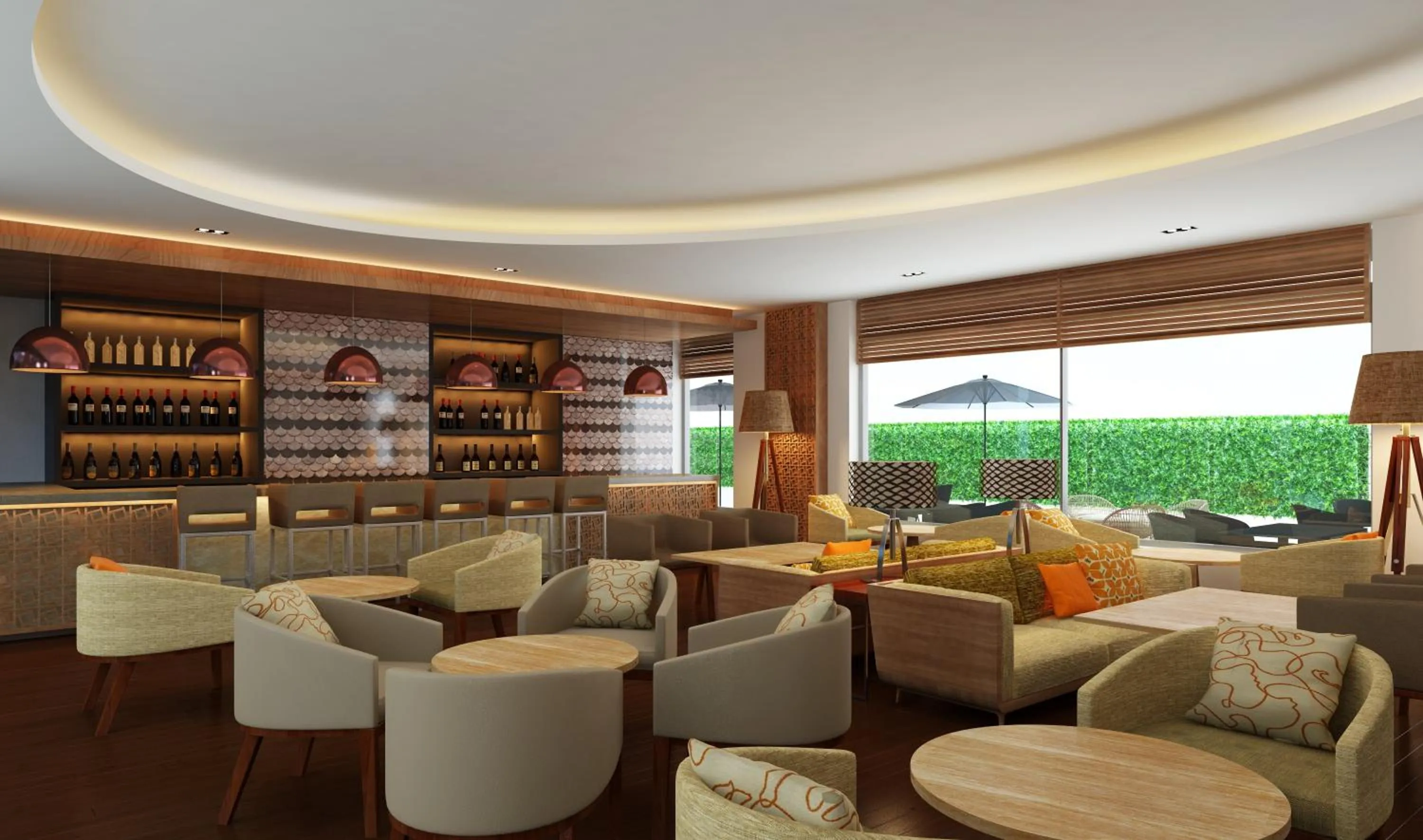 Lounge or bar in Courtyard by Marriott Raipur