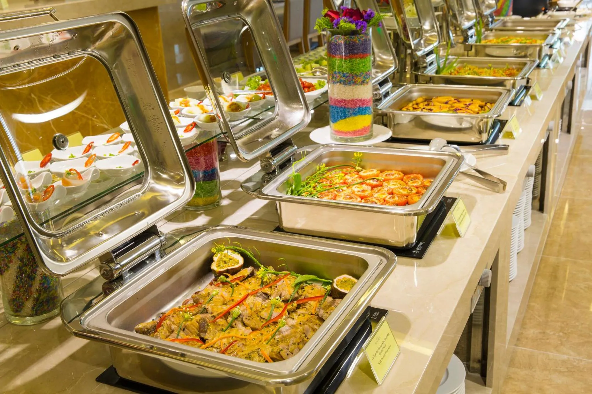 Buffet breakfast in Rosaka Nha Trang Hotel