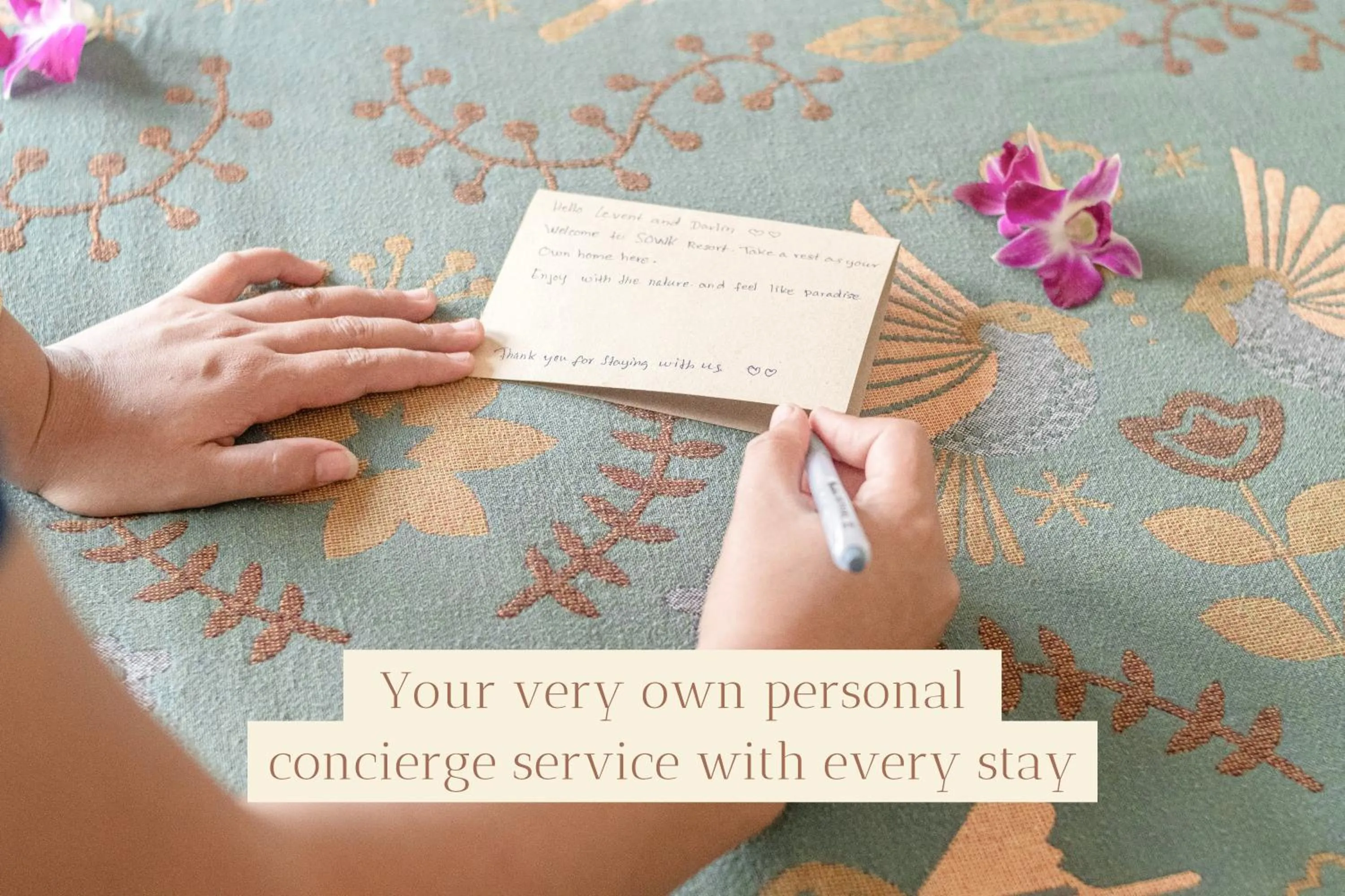 concierge in Somewhere Only We Know Resort