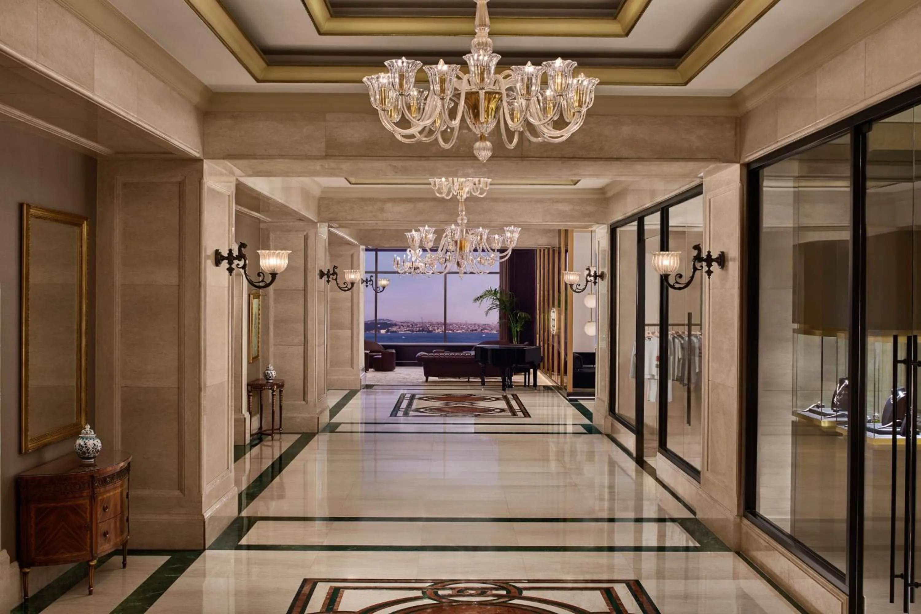 Lobby or reception in The Ritz-Carlton, Istanbul at the Bosphorus
