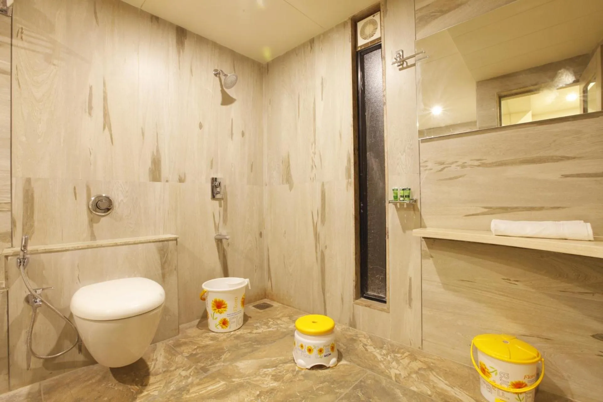 Bathroom in Scenaria Hotel - Navrangpura, Ahmedabad