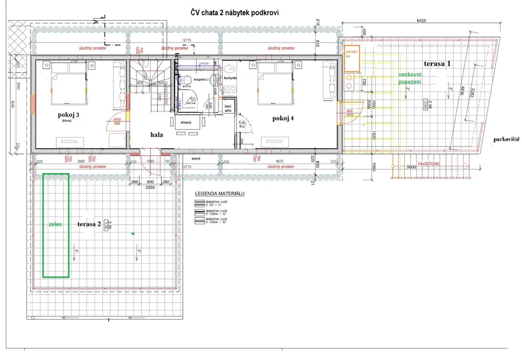 Floor plan in Chaty pod Sokolím Hřbetem