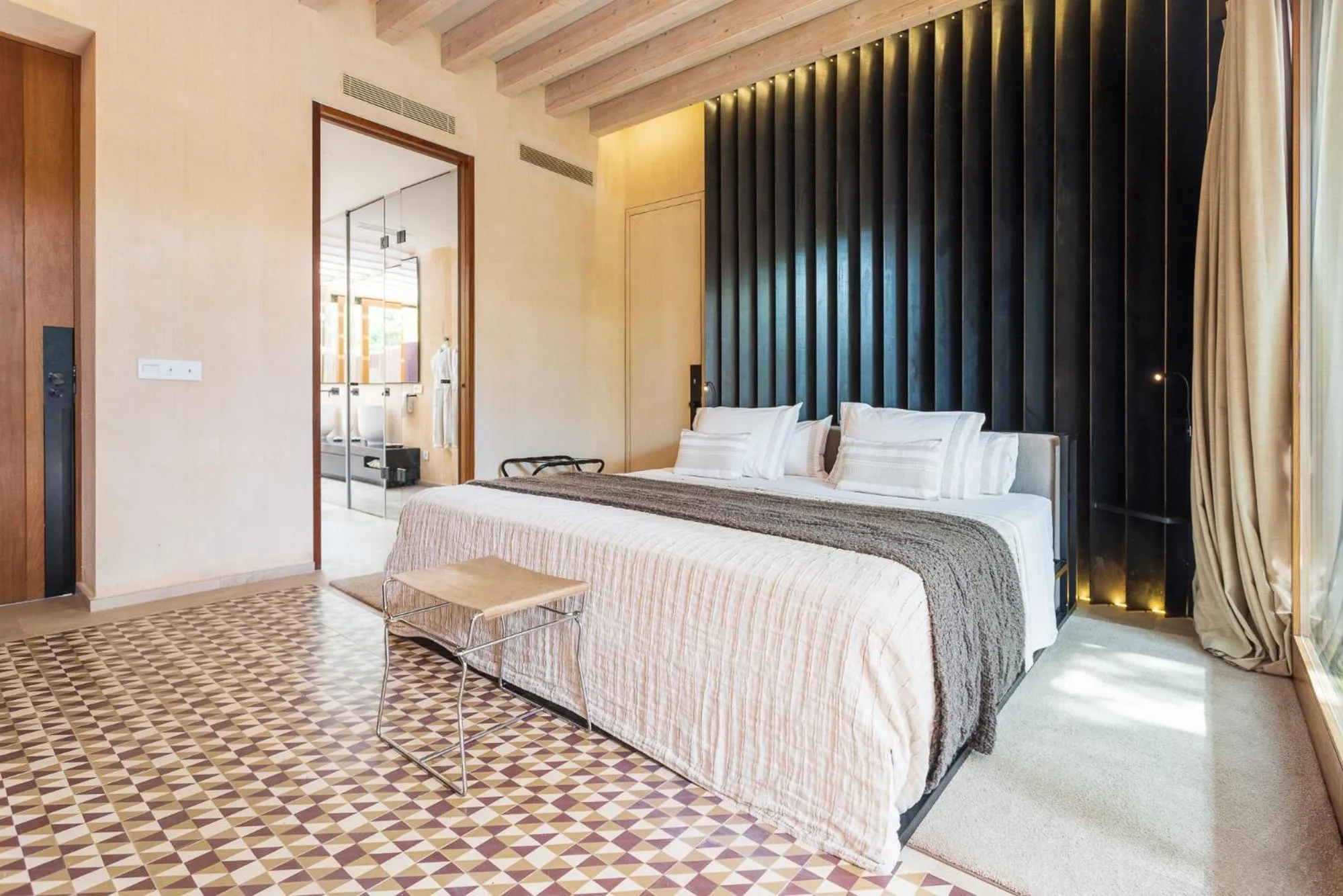 Decorative detail, Bed in Hotel Rural Xereca