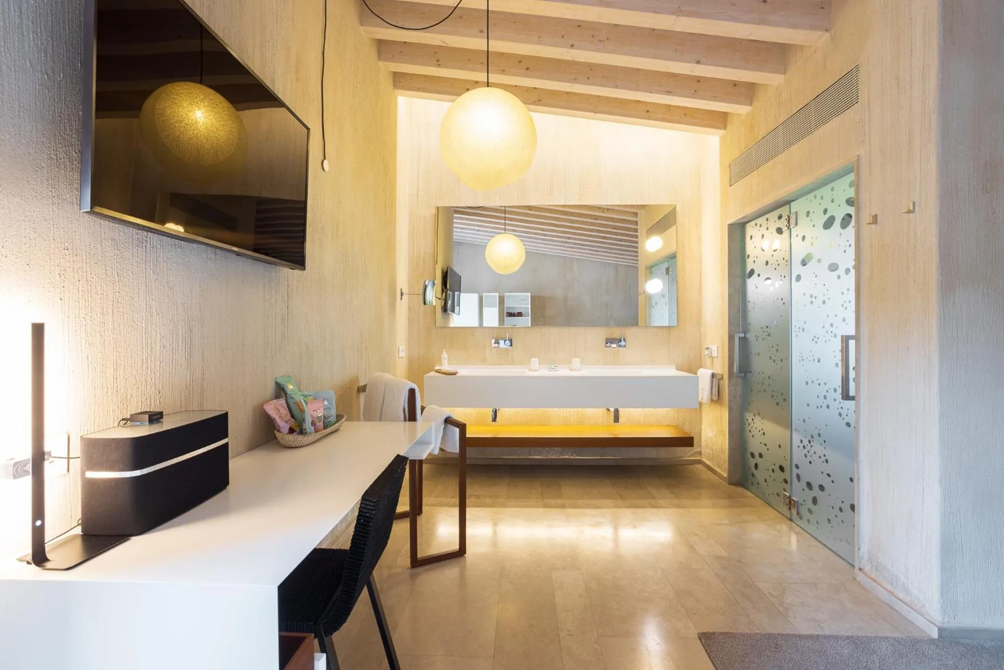 Bathroom, Bed in Hotel Rural Xereca