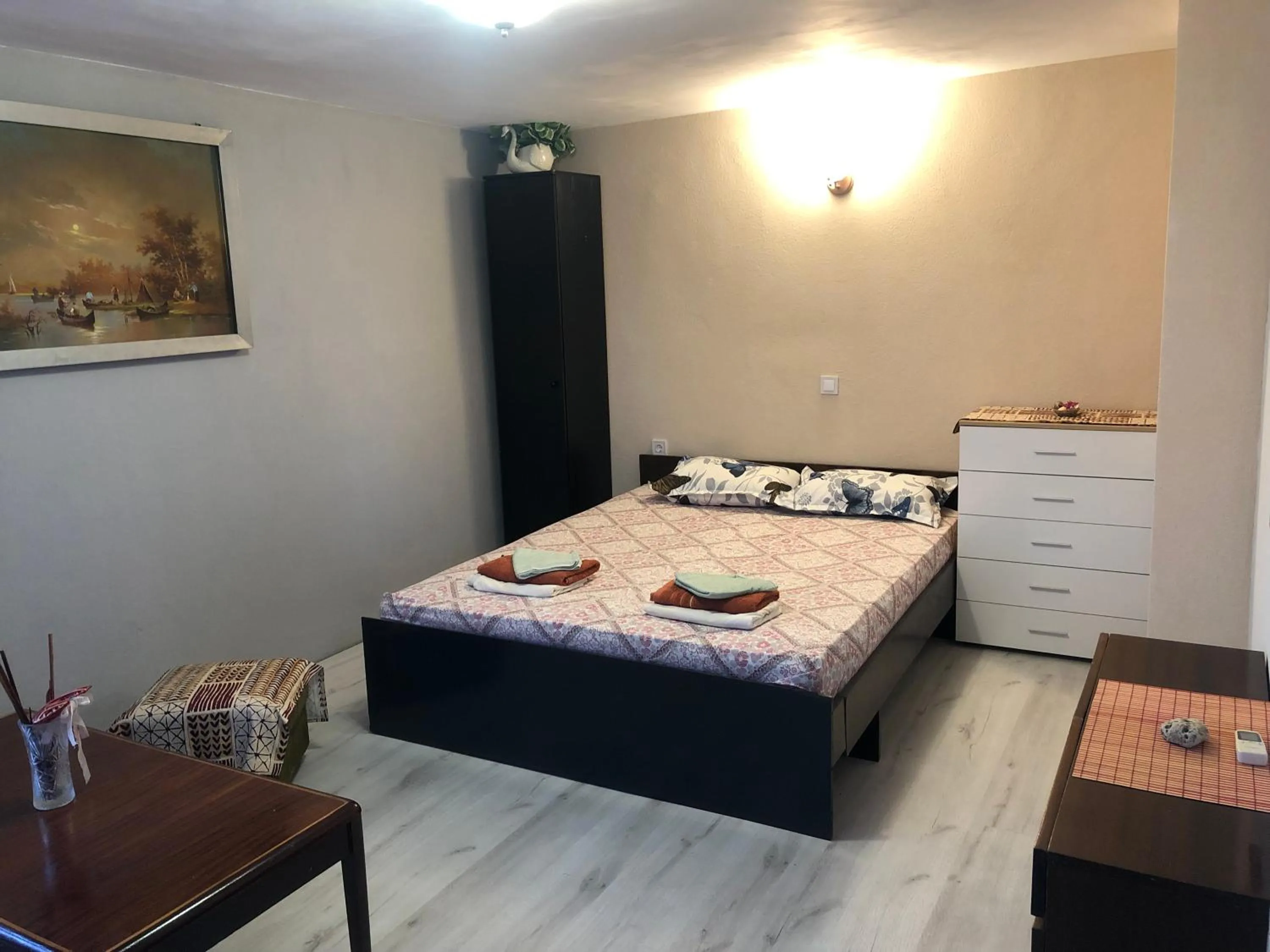 Bed in SURF House Villa Rose I Po3a l