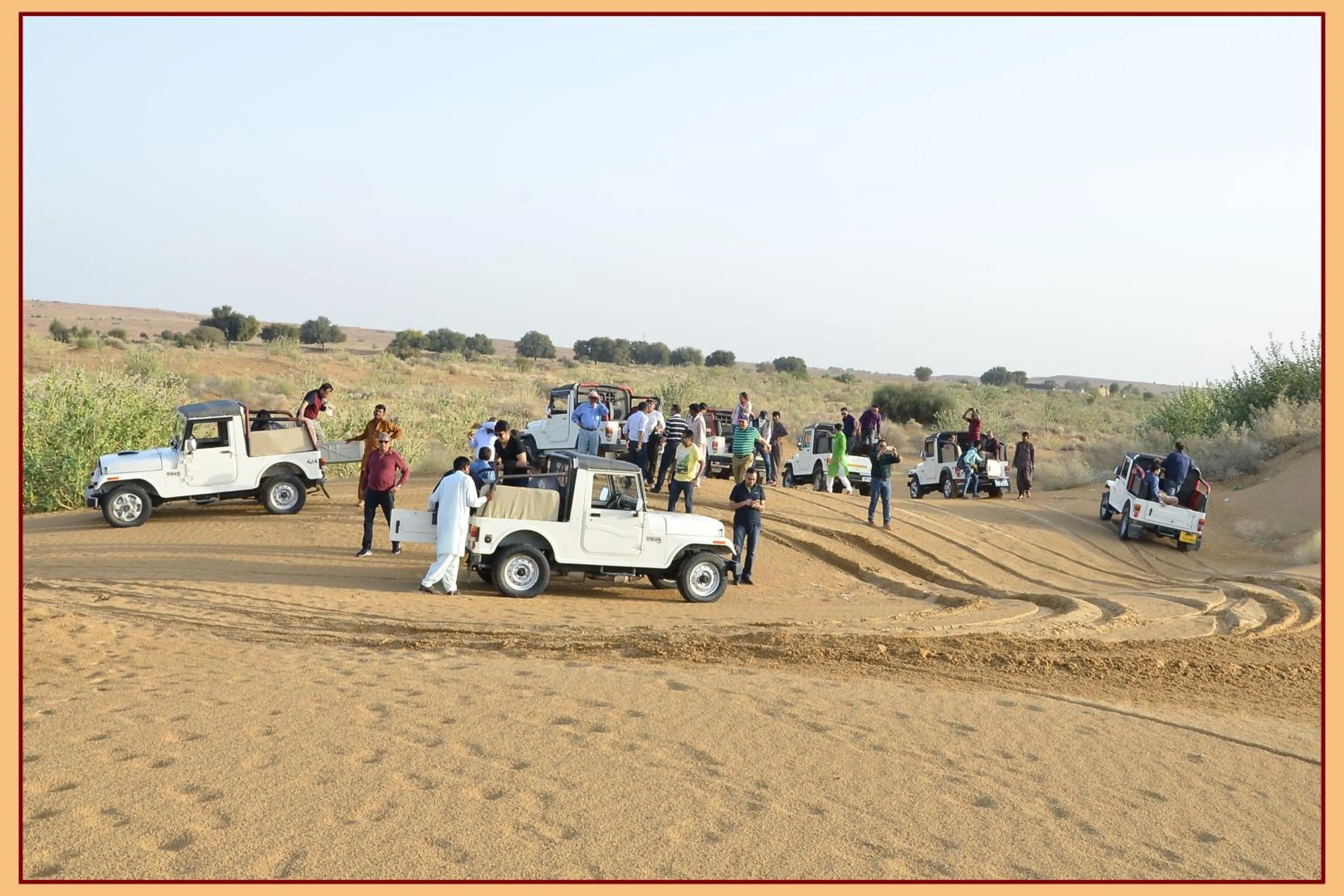 People in Sky Desert Safari