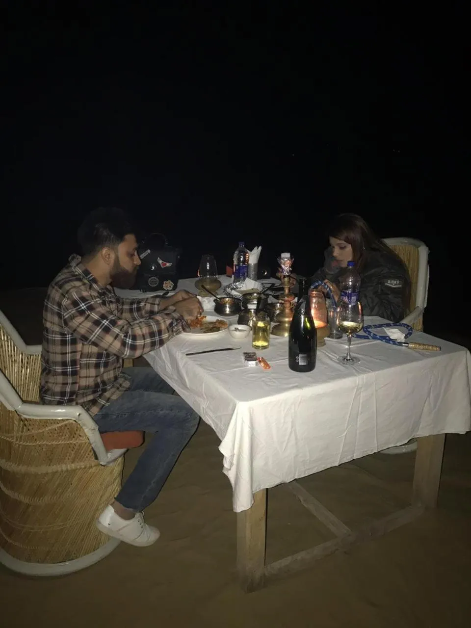 Breakfast in Sky Desert Safari