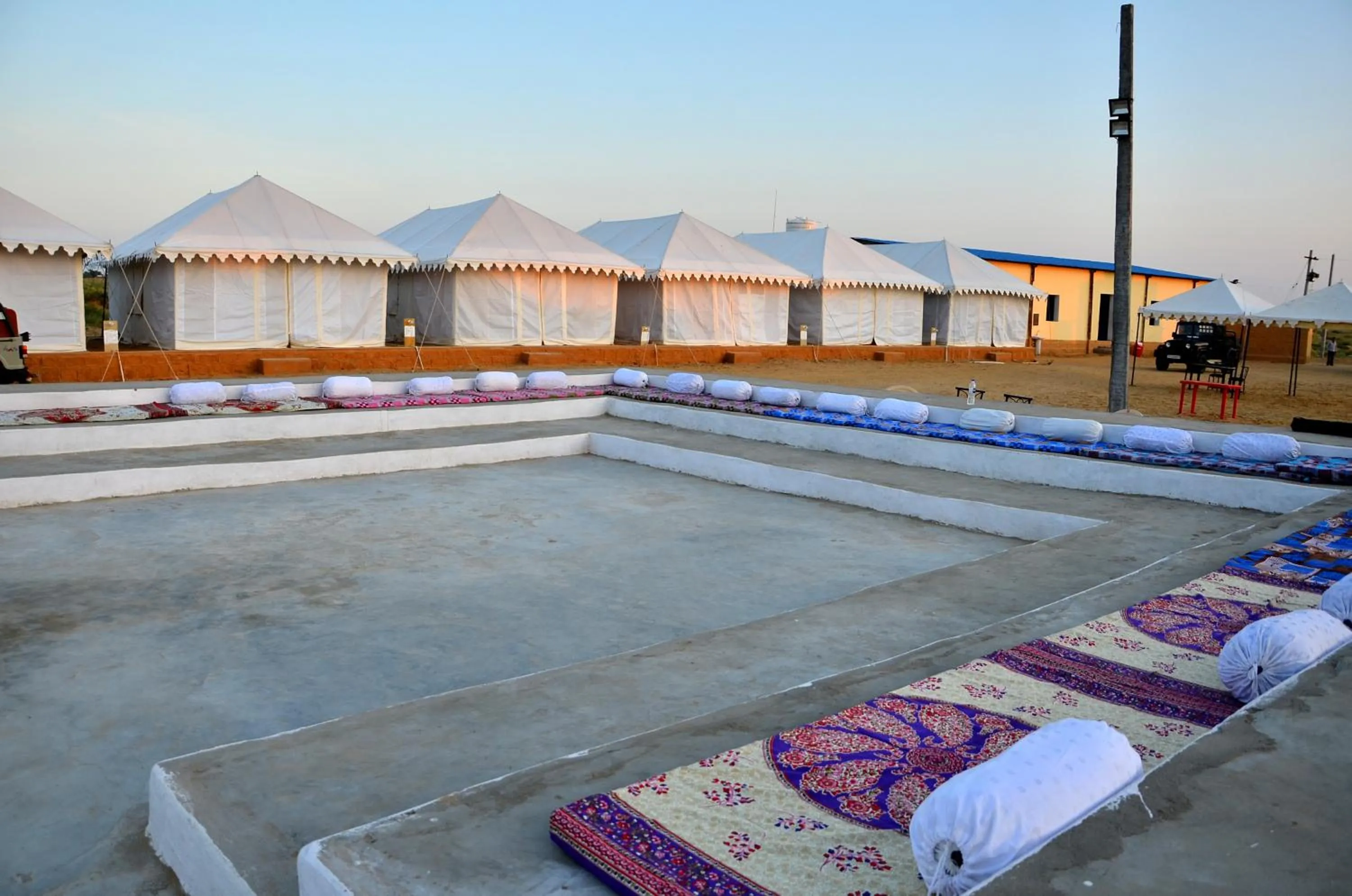 Bed in Sky Desert Safari