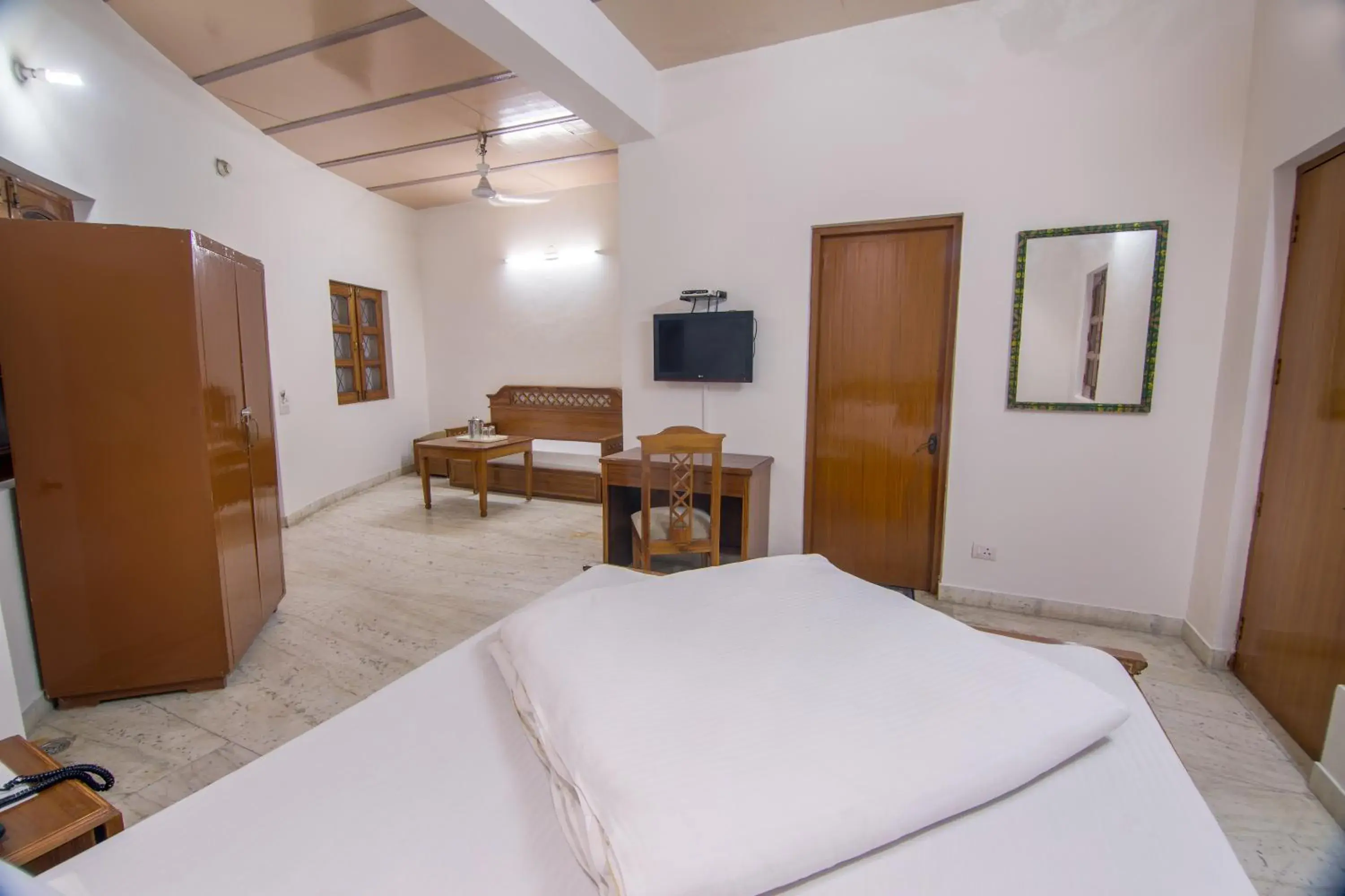 Bed in Hotel Bhakti Dhama Bed in Hotel Bhakti Dhama