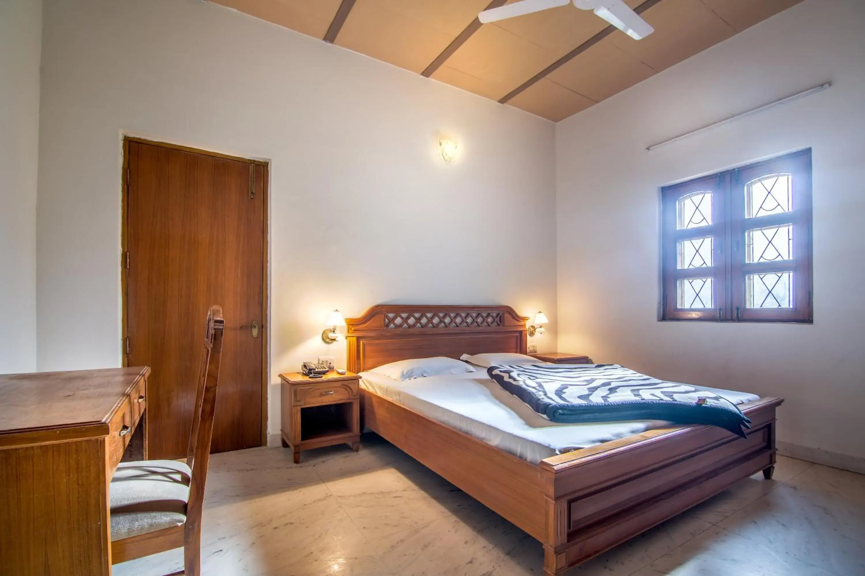 Bed in Hotel Bhakti Dhama Bed in Hotel Bhakti Dhama