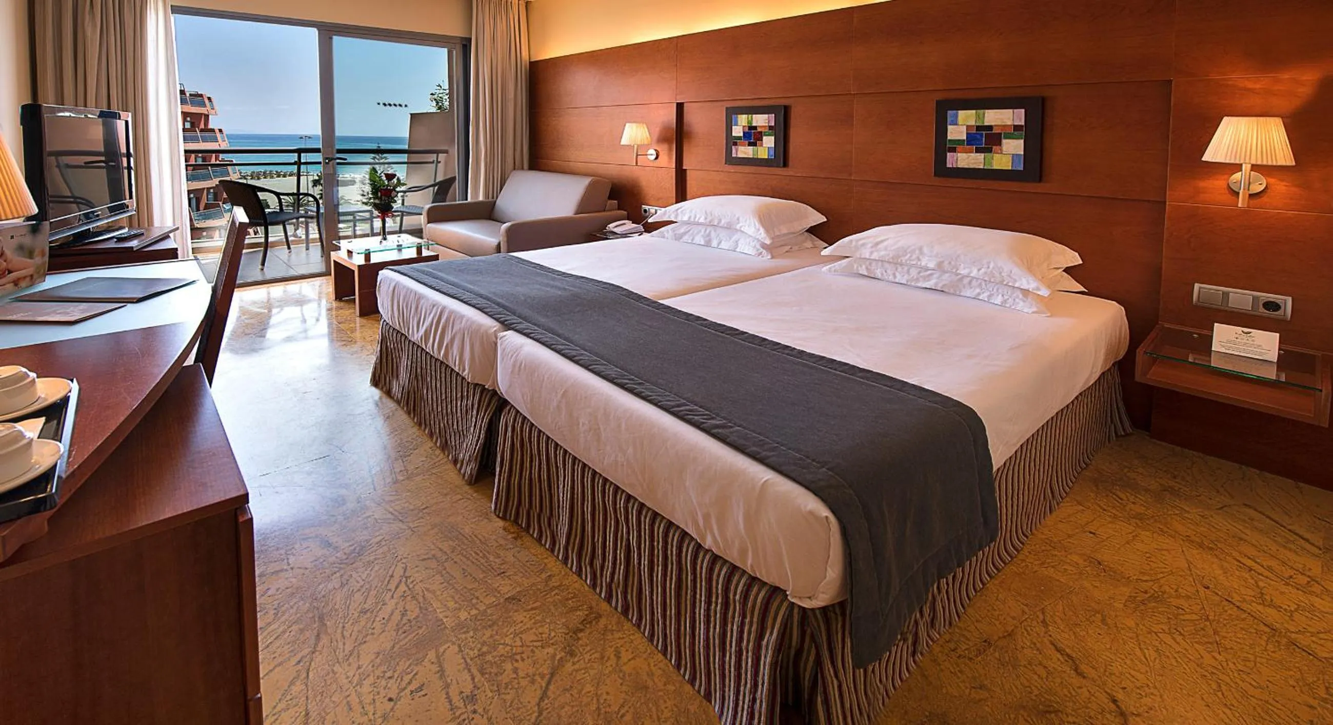 Bed in Protur Roquetas Hotel & Spa